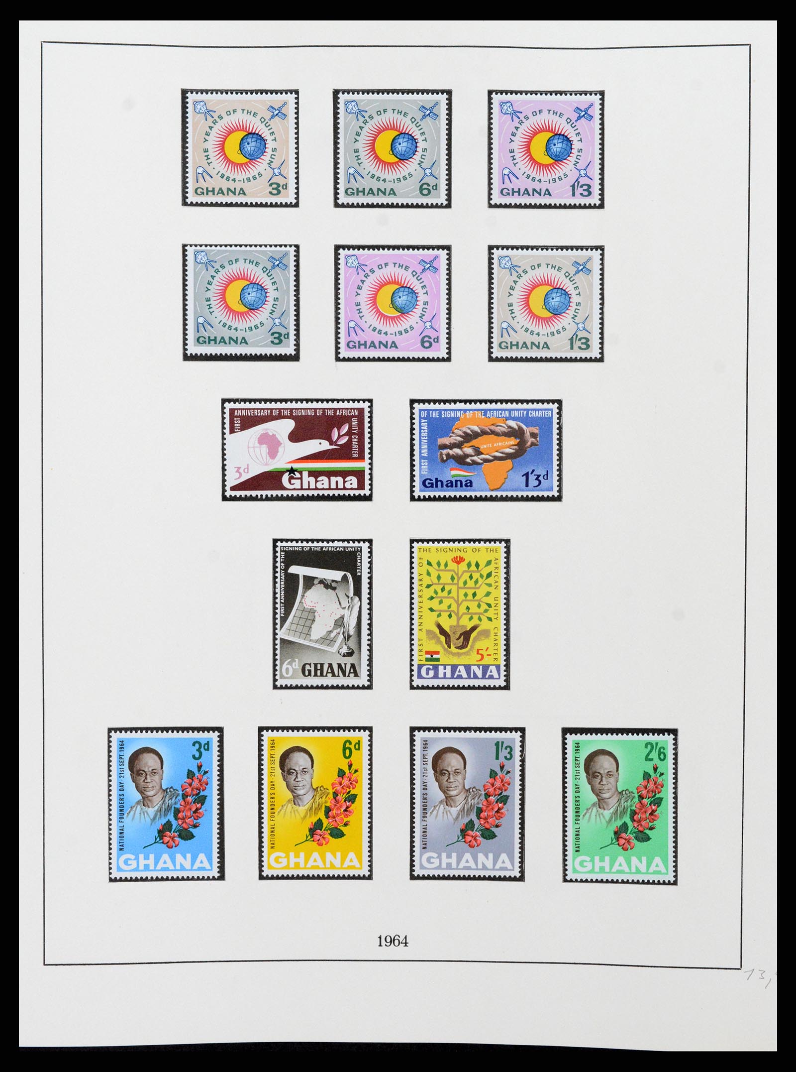 37586 022 - Postzegelverzameling 37586 Ghana 1957-1972.