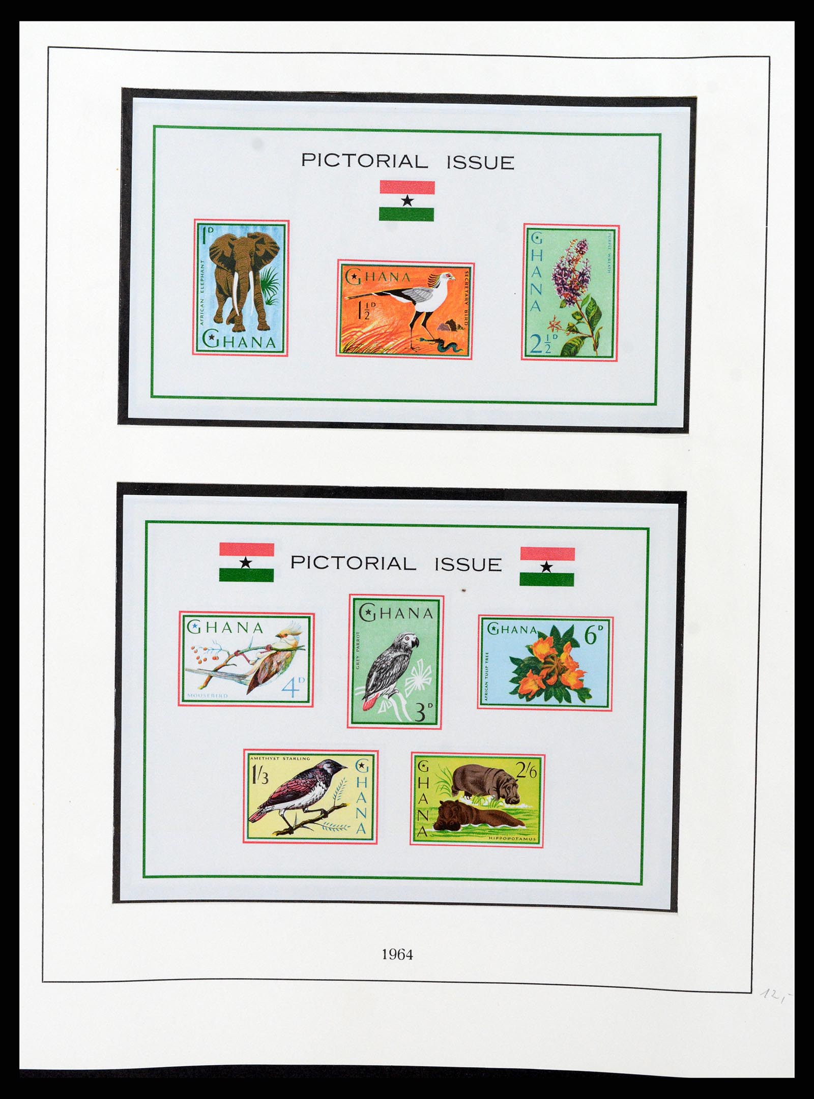 37586 027 - Postzegelverzameling 37586 Ghana 1957-1972.