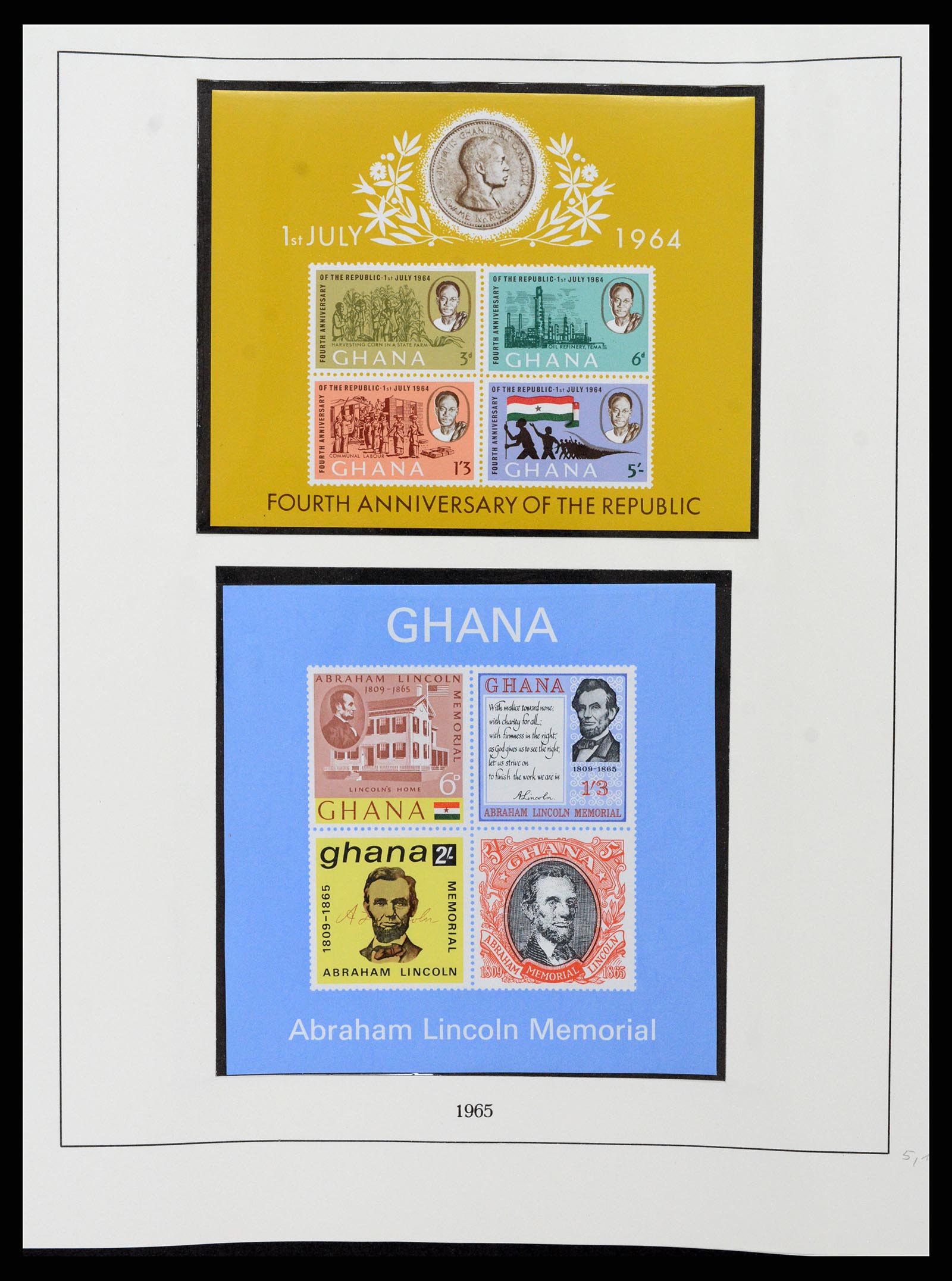 37586 028 - Postzegelverzameling 37586 Ghana 1957-1972.