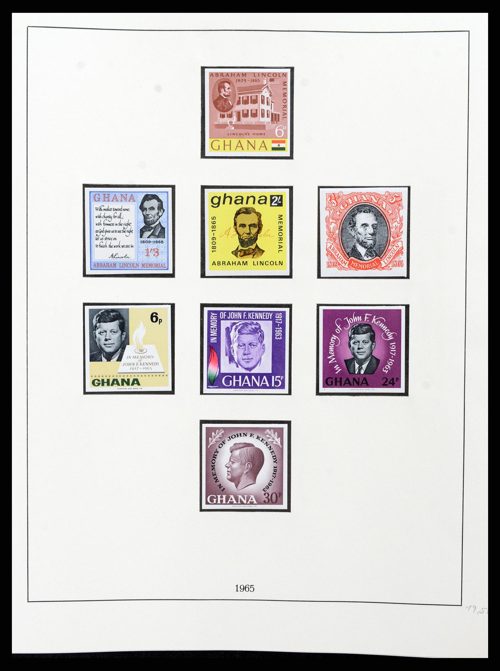37586 030 - Postzegelverzameling 37586 Ghana 1957-1972.