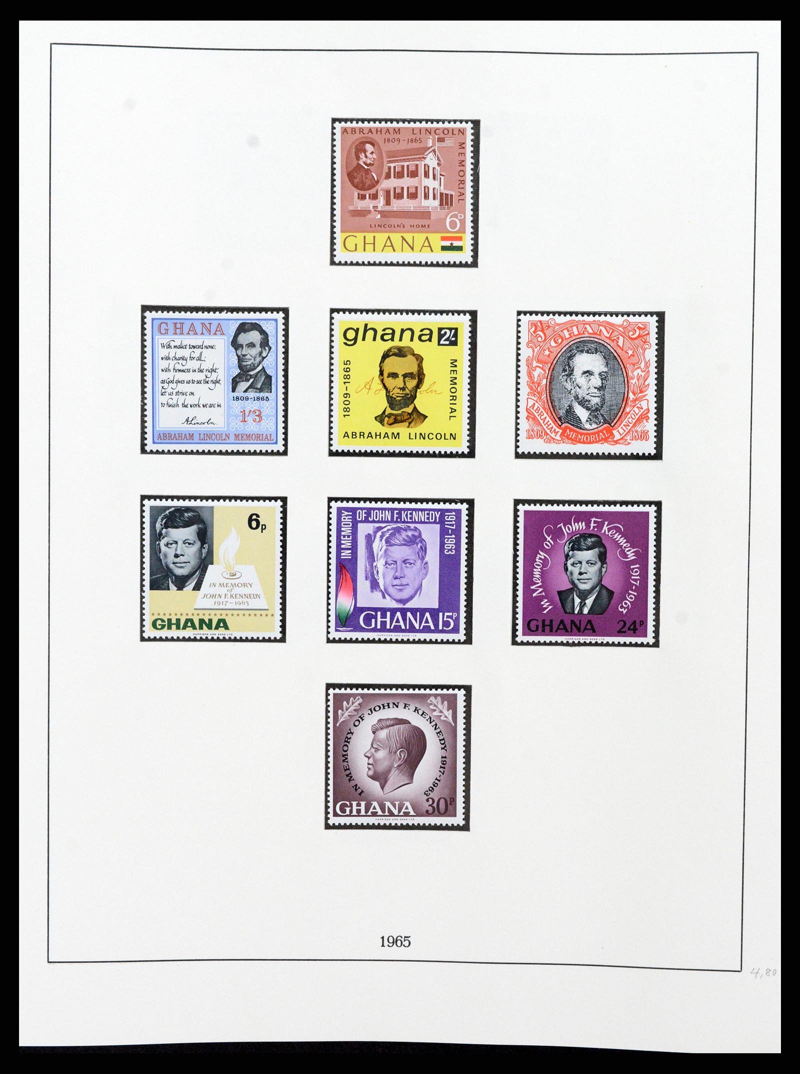 37586 031 - Postzegelverzameling 37586 Ghana 1957-1972.