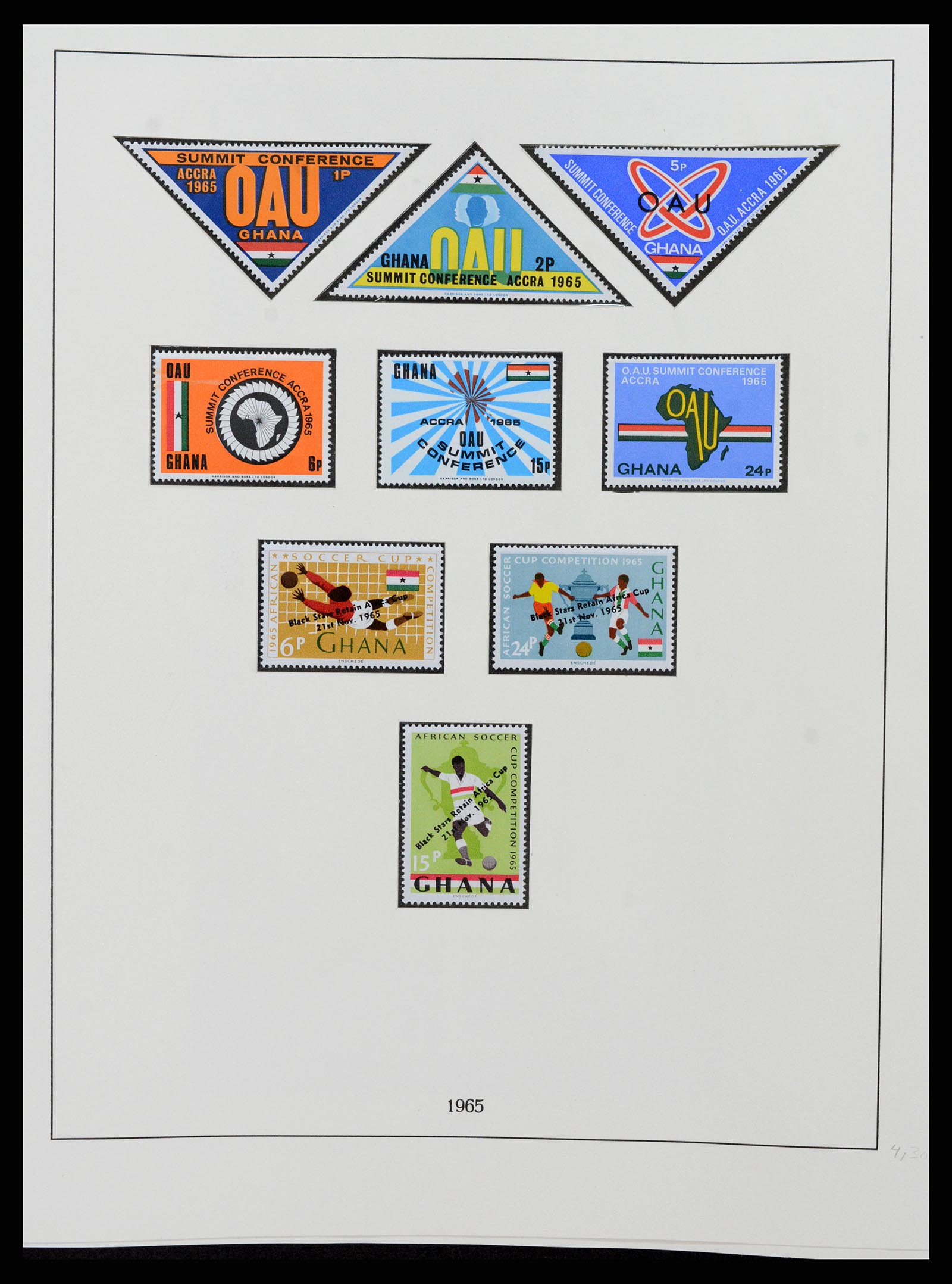 37586 034 - Postzegelverzameling 37586 Ghana 1957-1972.
