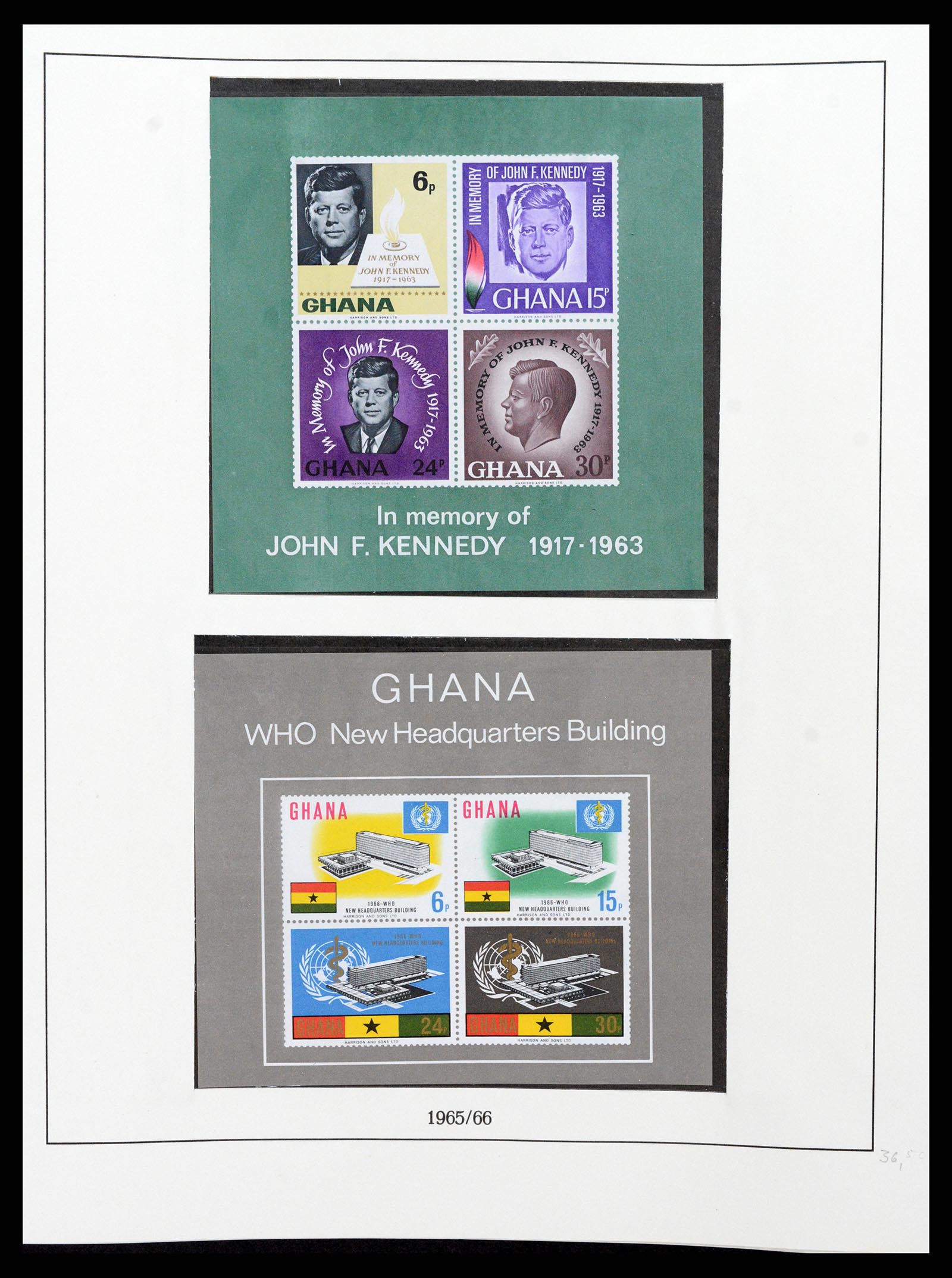 37586 035 - Postzegelverzameling 37586 Ghana 1957-1972.