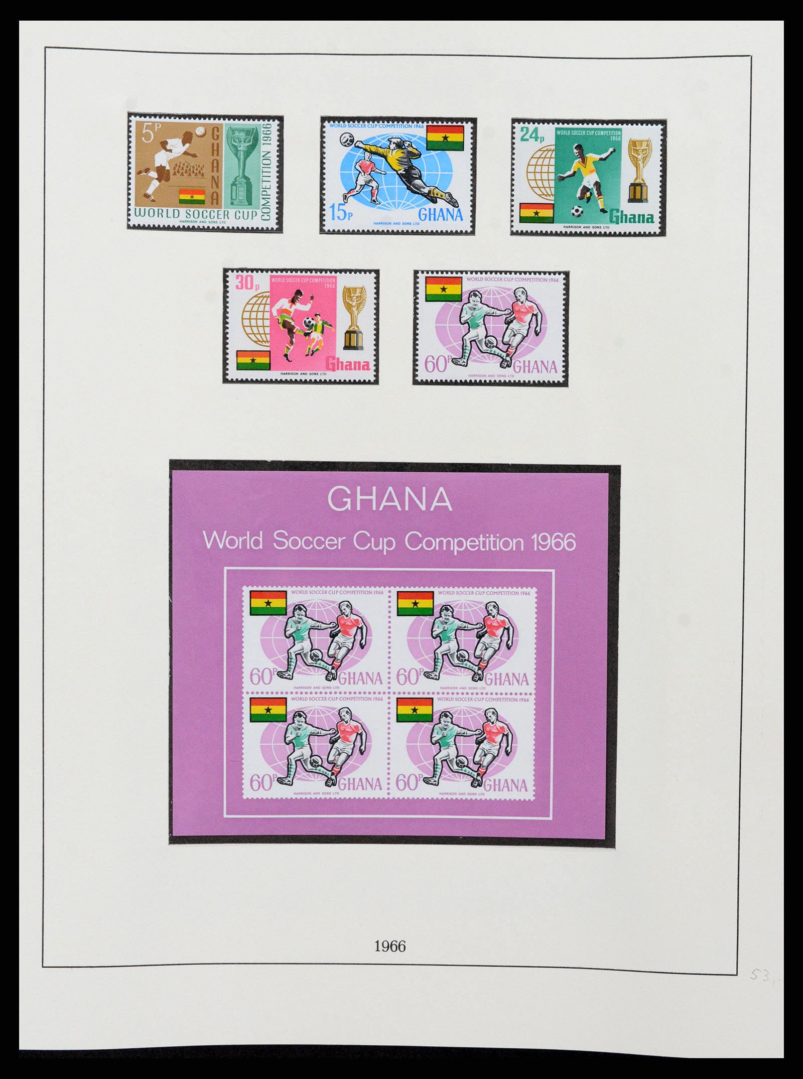 37586 039 - Postzegelverzameling 37586 Ghana 1957-1972.