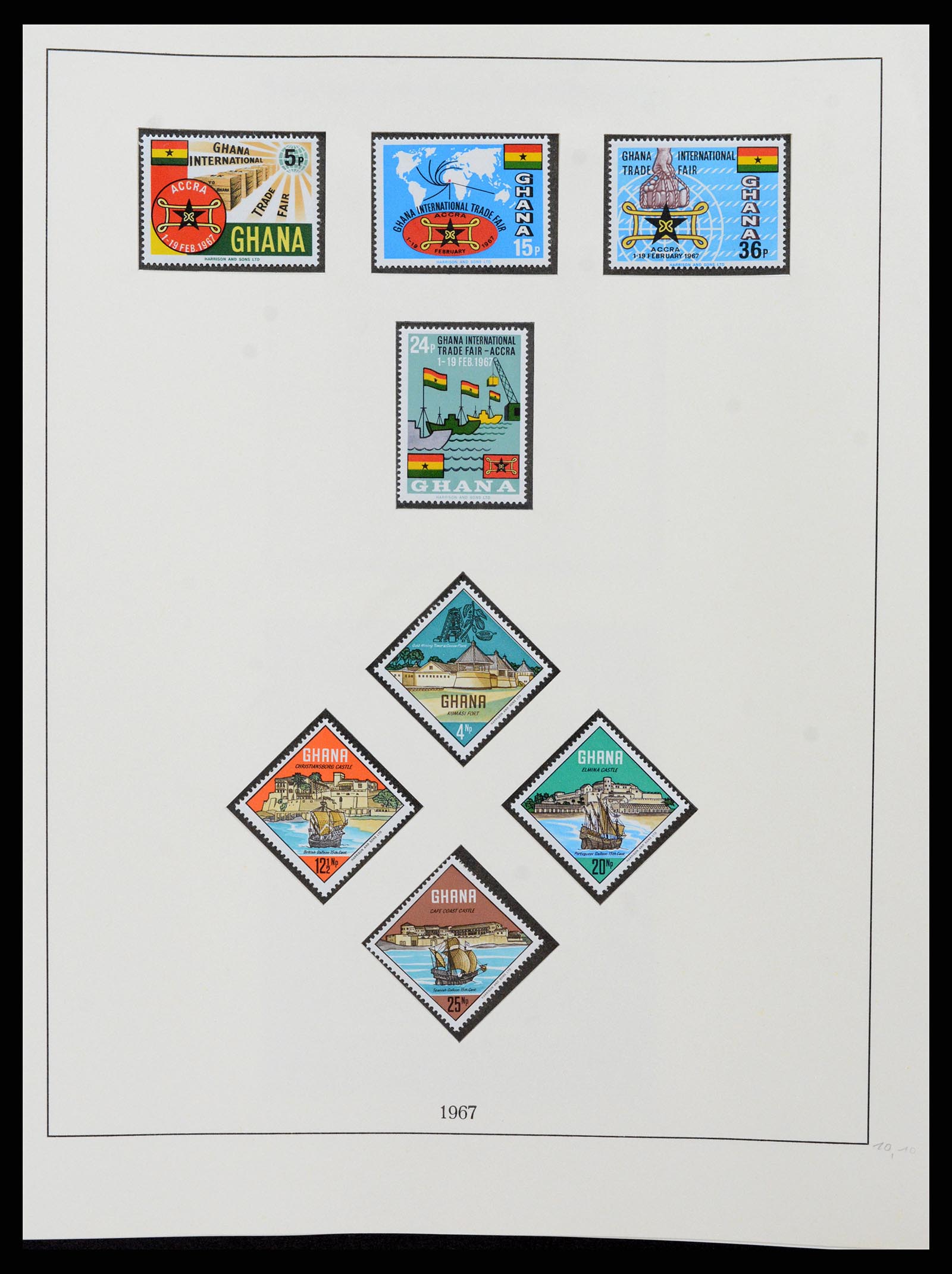 37586 041 - Postzegelverzameling 37586 Ghana 1957-1972.
