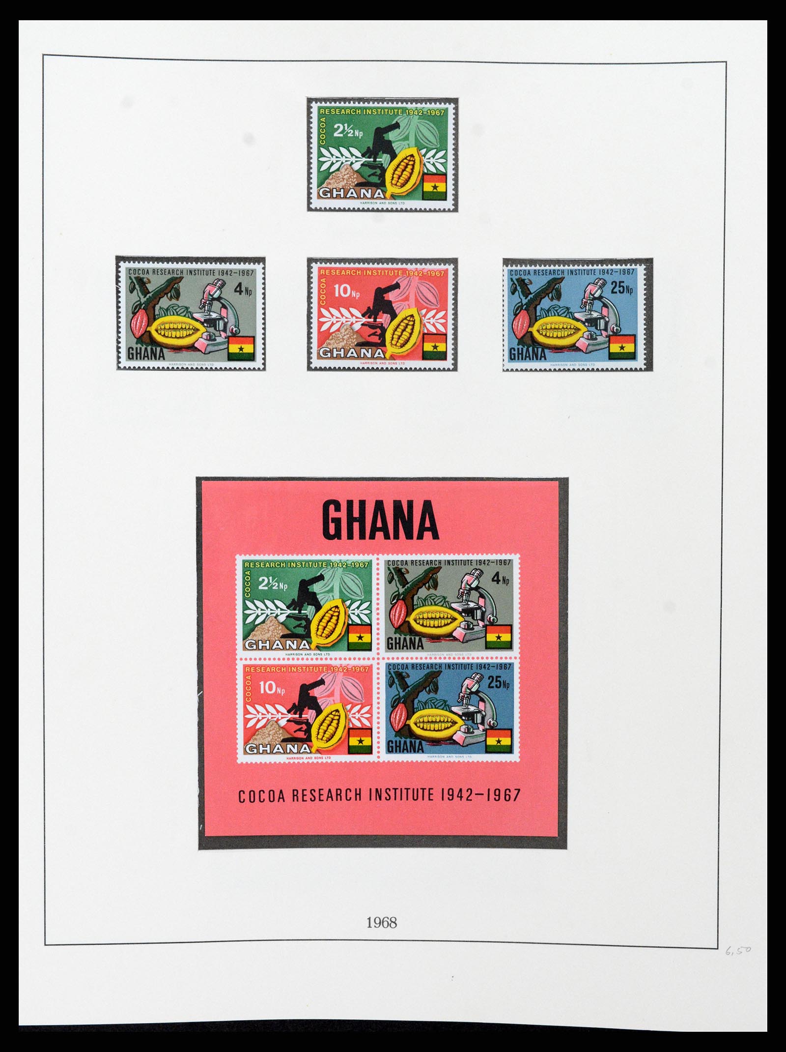37586 050 - Postzegelverzameling 37586 Ghana 1957-1972.