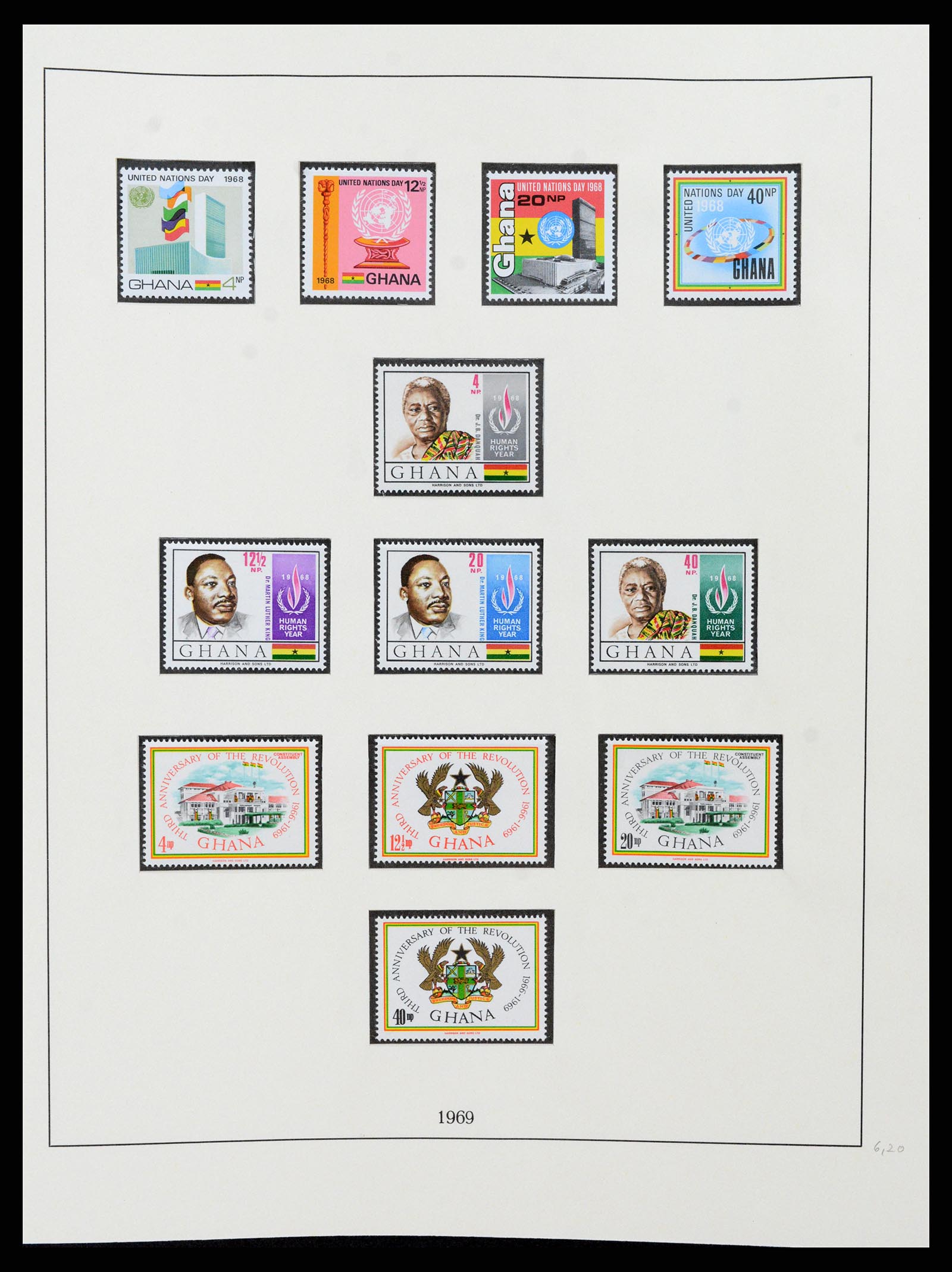 37586 054 - Postzegelverzameling 37586 Ghana 1957-1972.