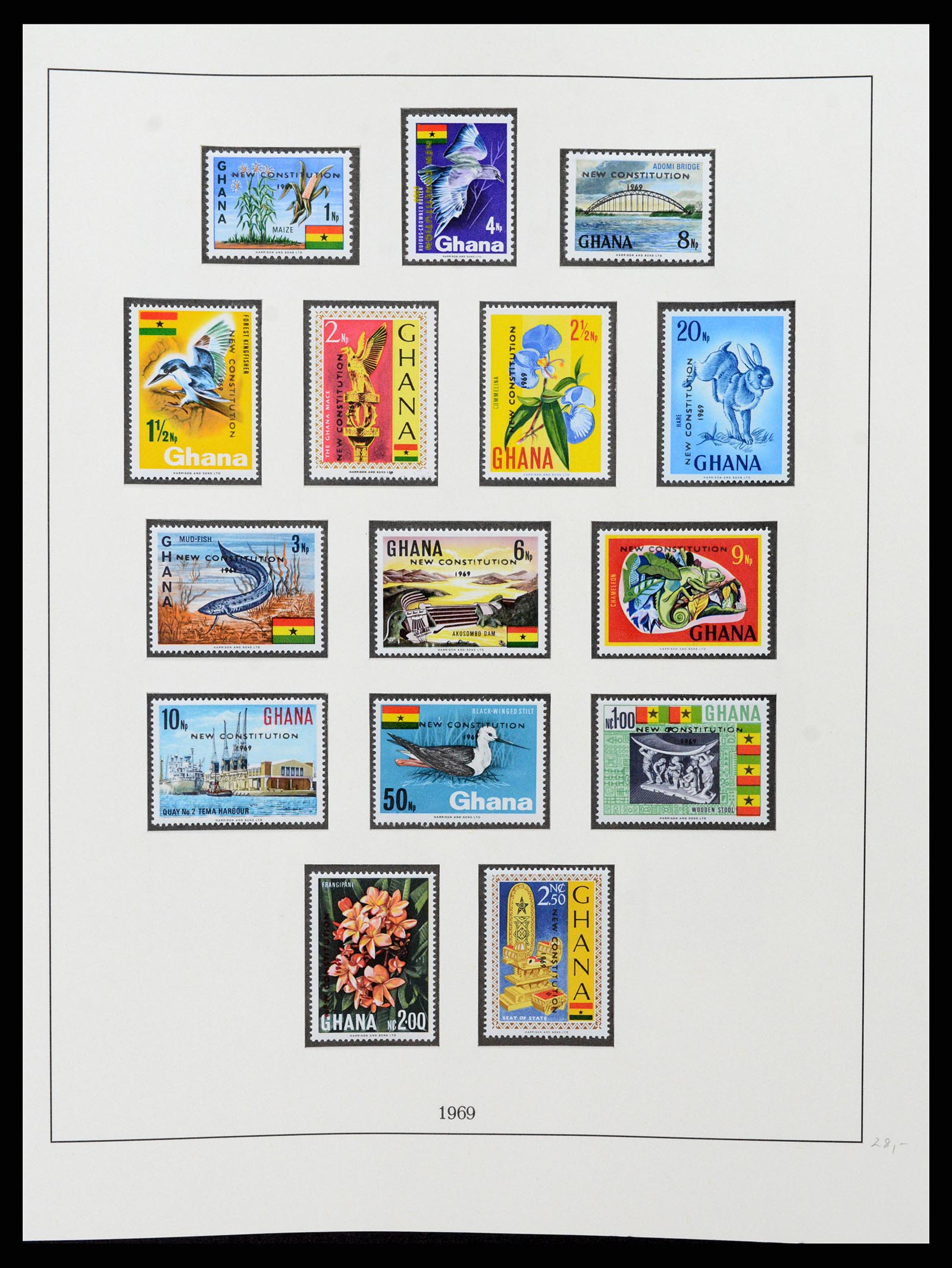 37586 057 - Postzegelverzameling 37586 Ghana 1957-1972.