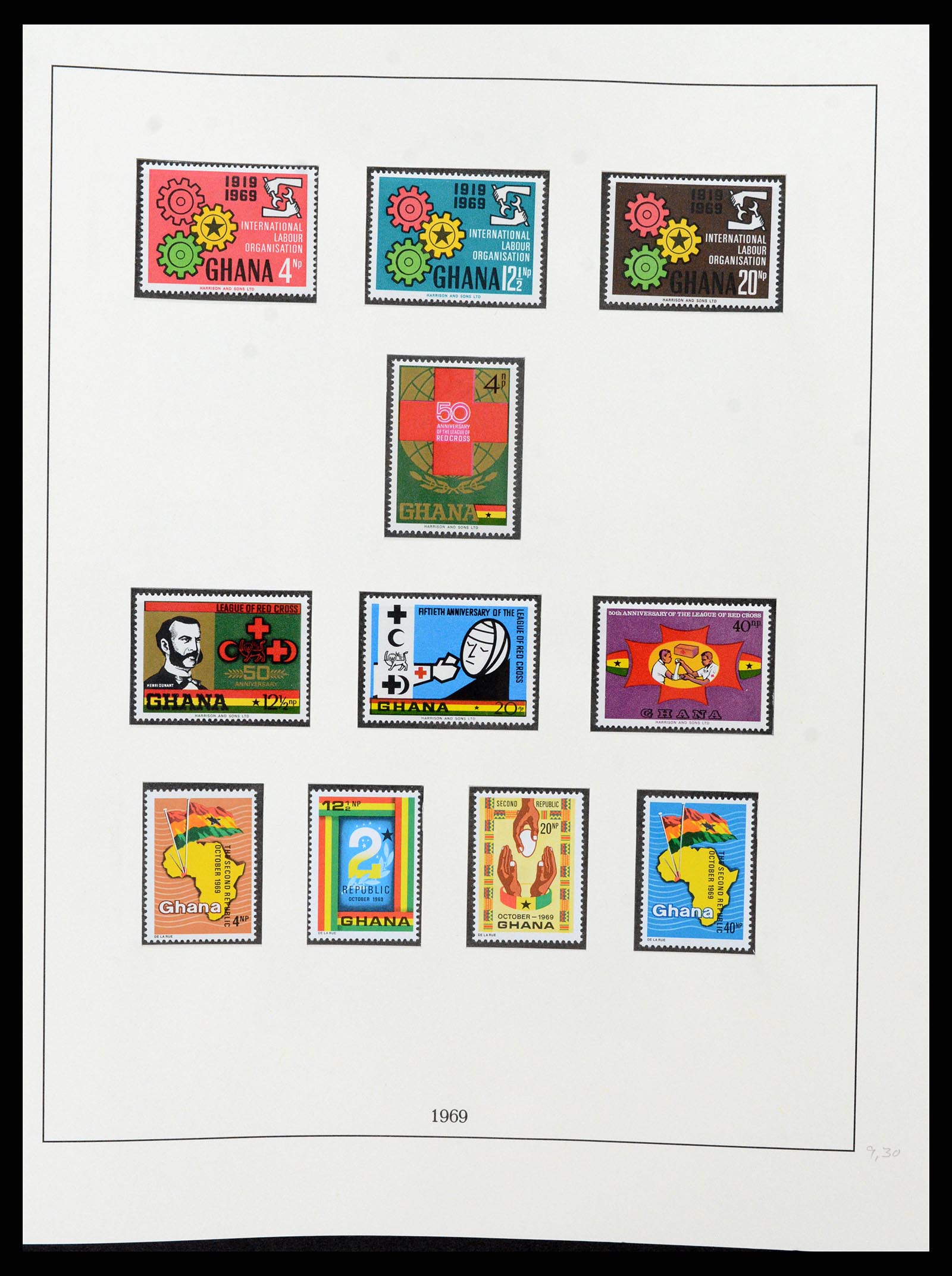 37586 058 - Postzegelverzameling 37586 Ghana 1957-1972.