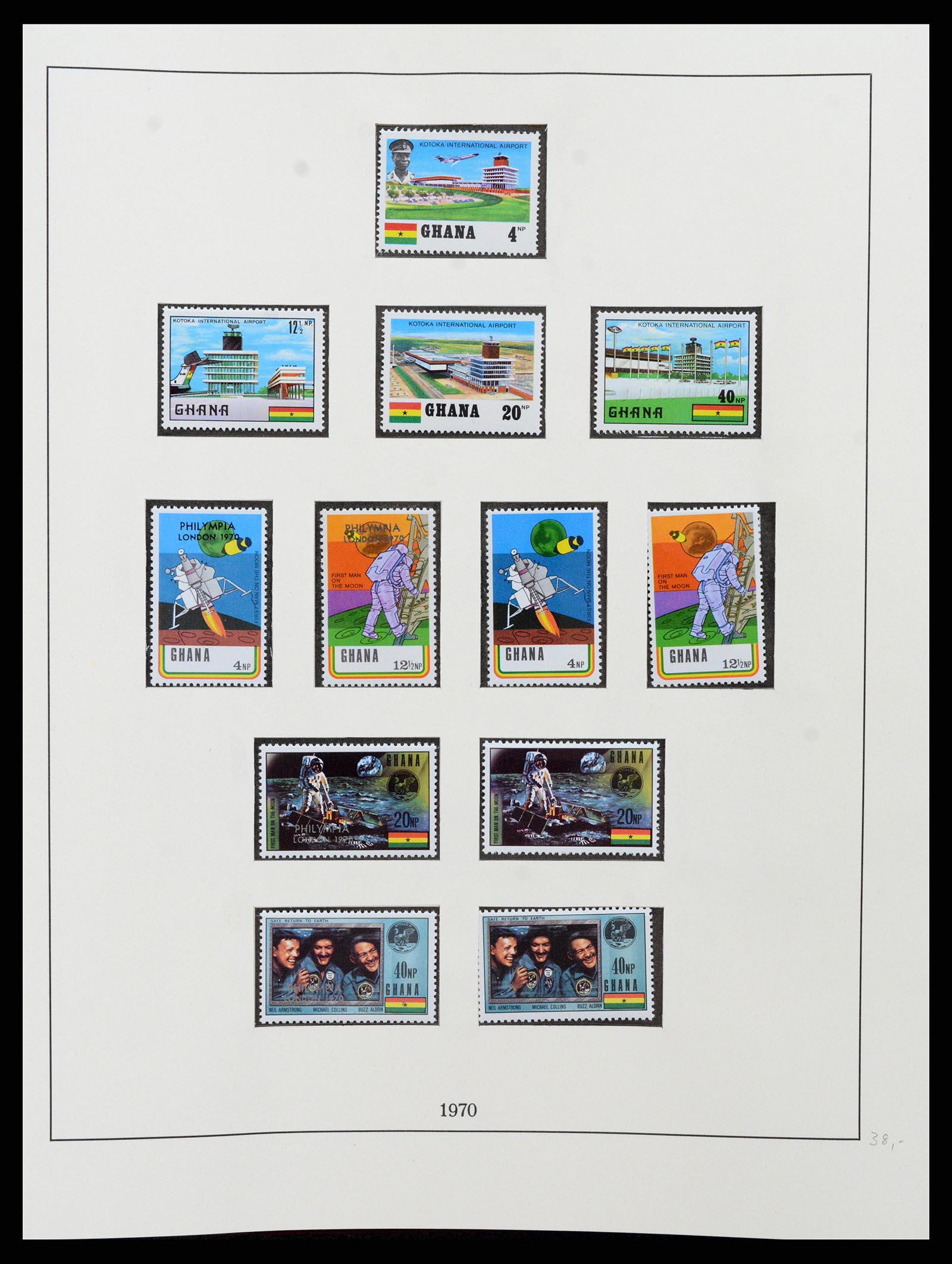 37586 059 - Postzegelverzameling 37586 Ghana 1957-1972.