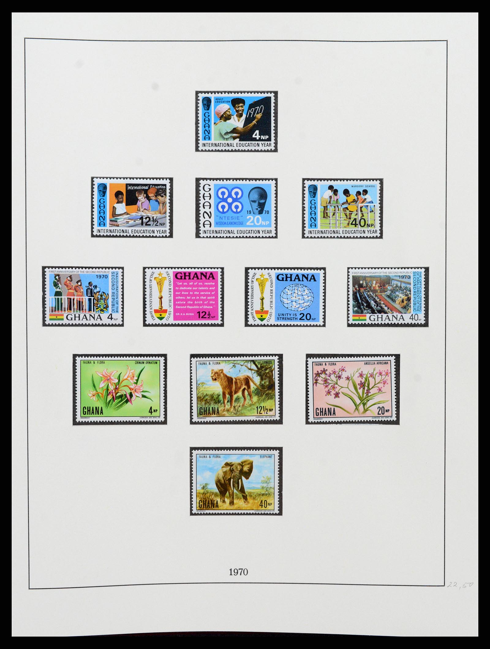 37586 062 - Postzegelverzameling 37586 Ghana 1957-1972.