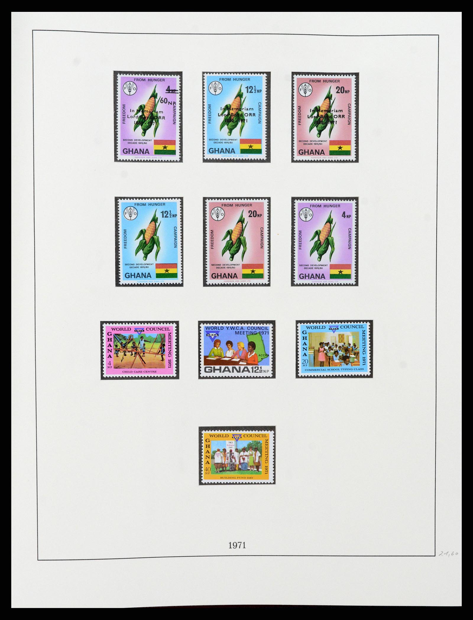37586 068 - Postzegelverzameling 37586 Ghana 1957-1972.