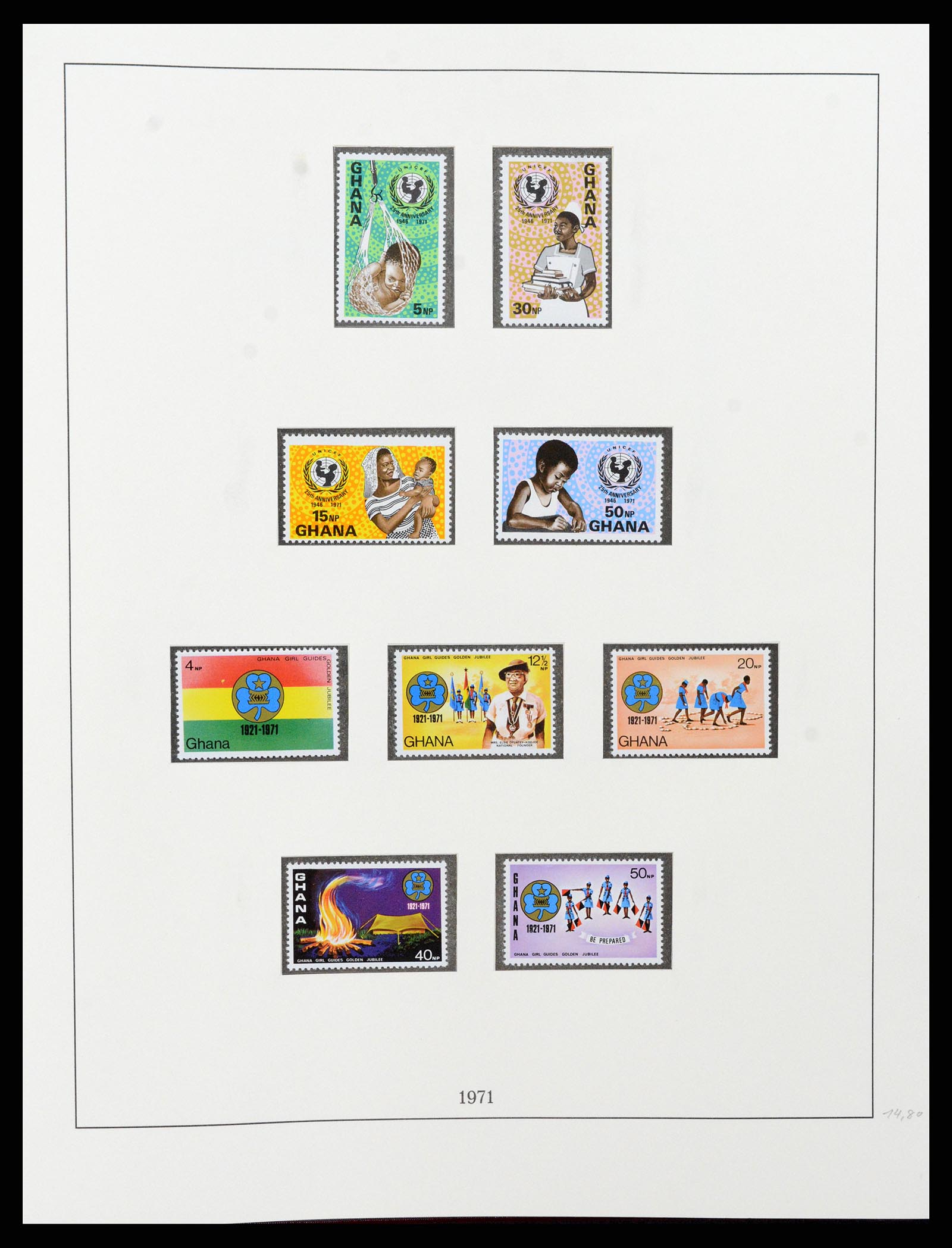 37586 070 - Postzegelverzameling 37586 Ghana 1957-1972.