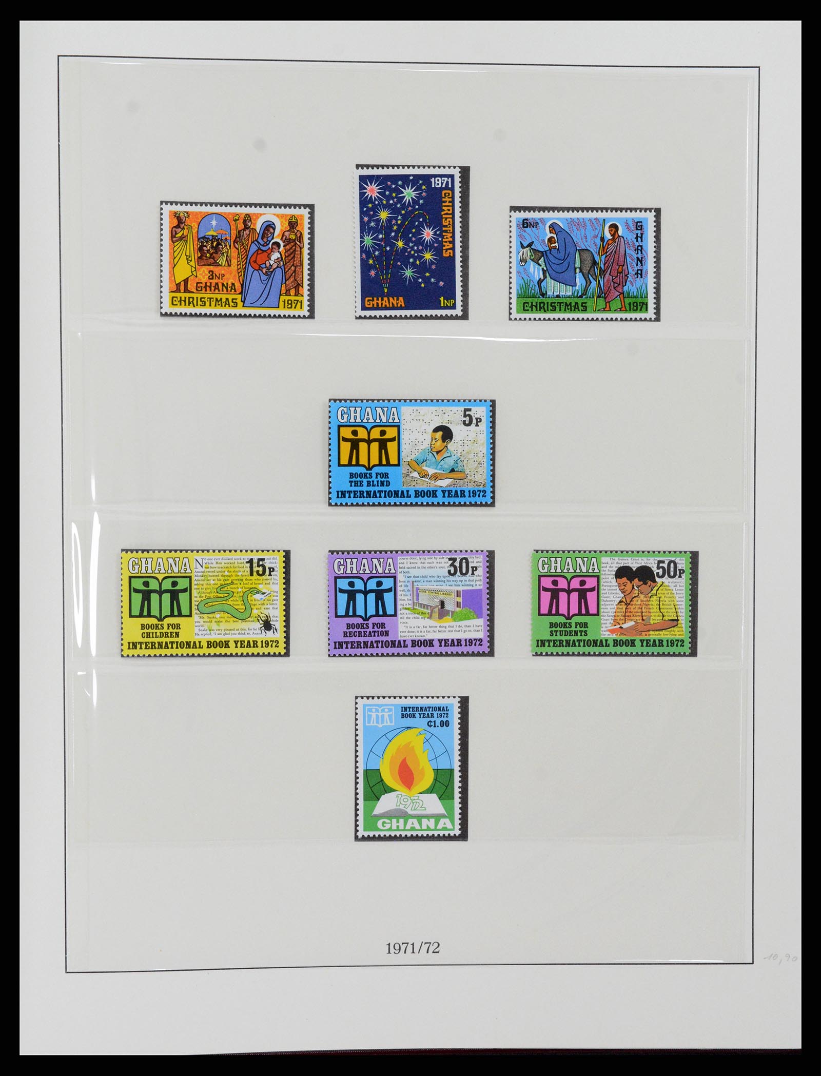 37586 072 - Postzegelverzameling 37586 Ghana 1957-1972.