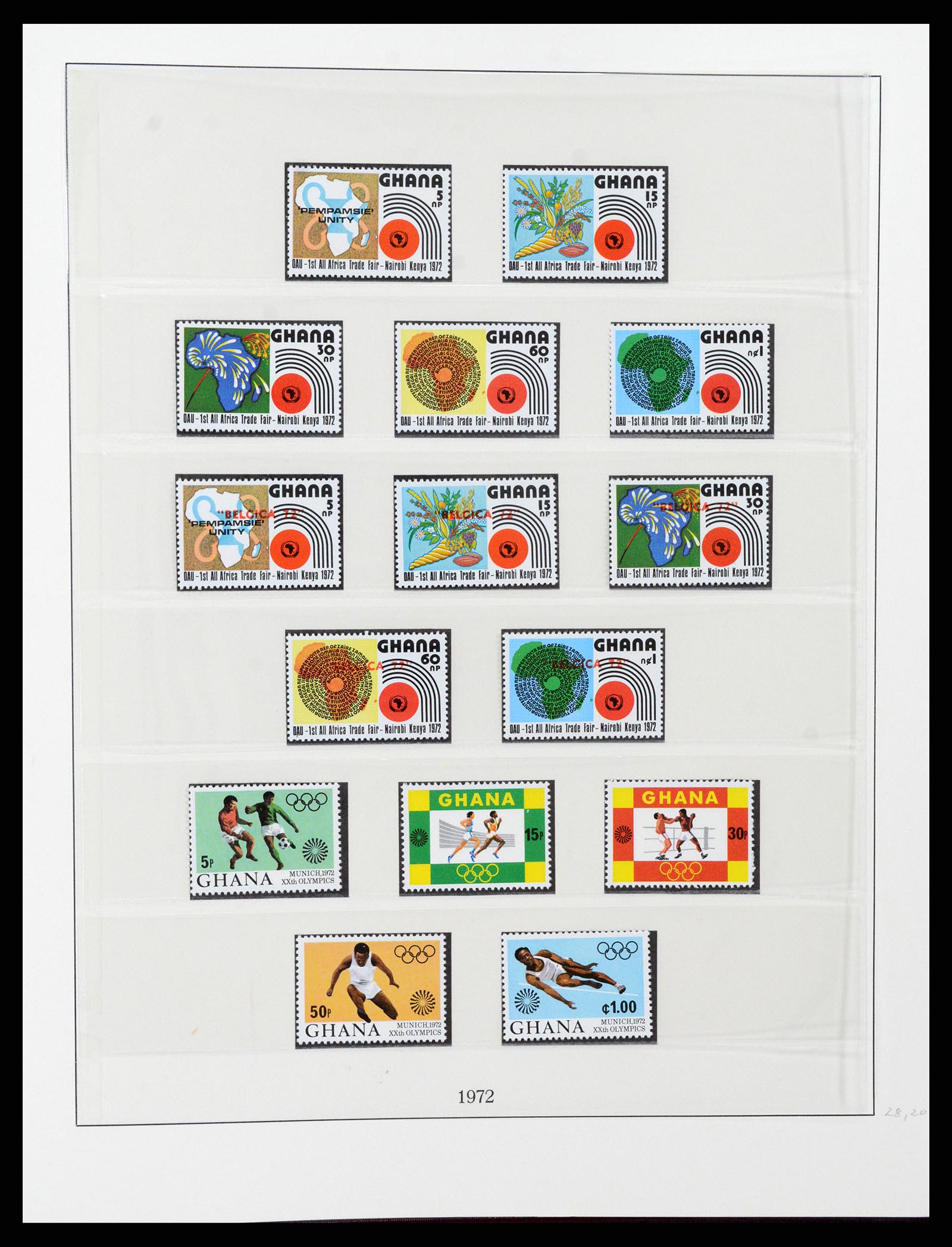 37586 073 - Postzegelverzameling 37586 Ghana 1957-1972.