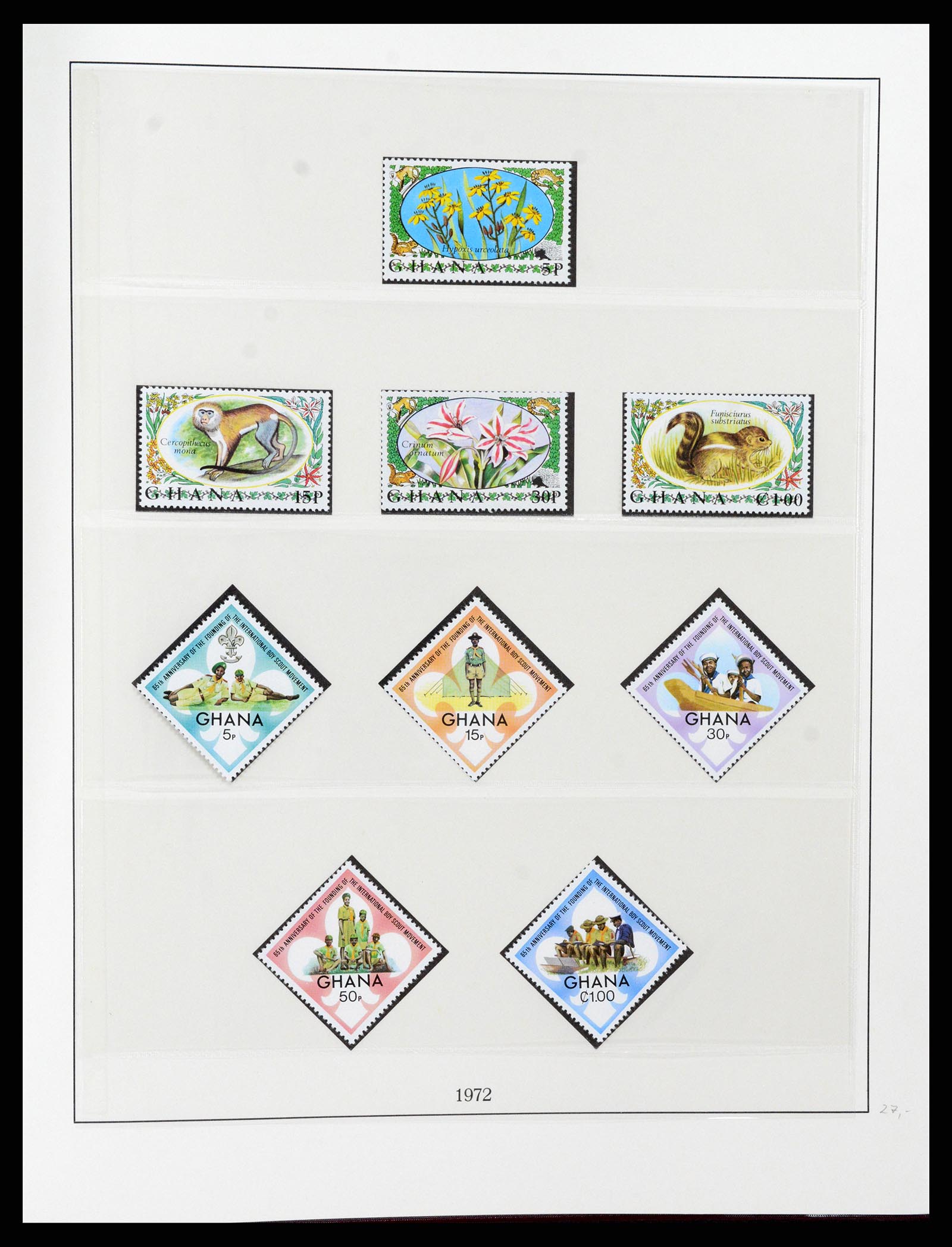 37586 075 - Postzegelverzameling 37586 Ghana 1957-1972.