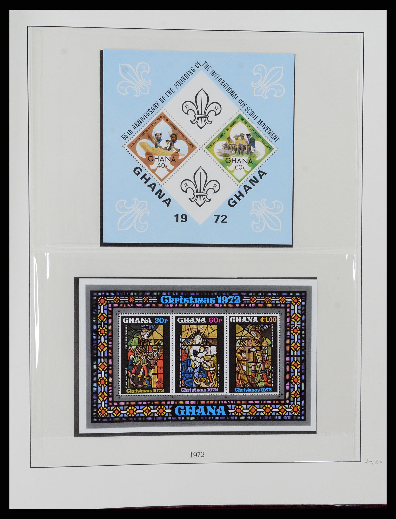 37586 076 - Postzegelverzameling 37586 Ghana 1957-1972.