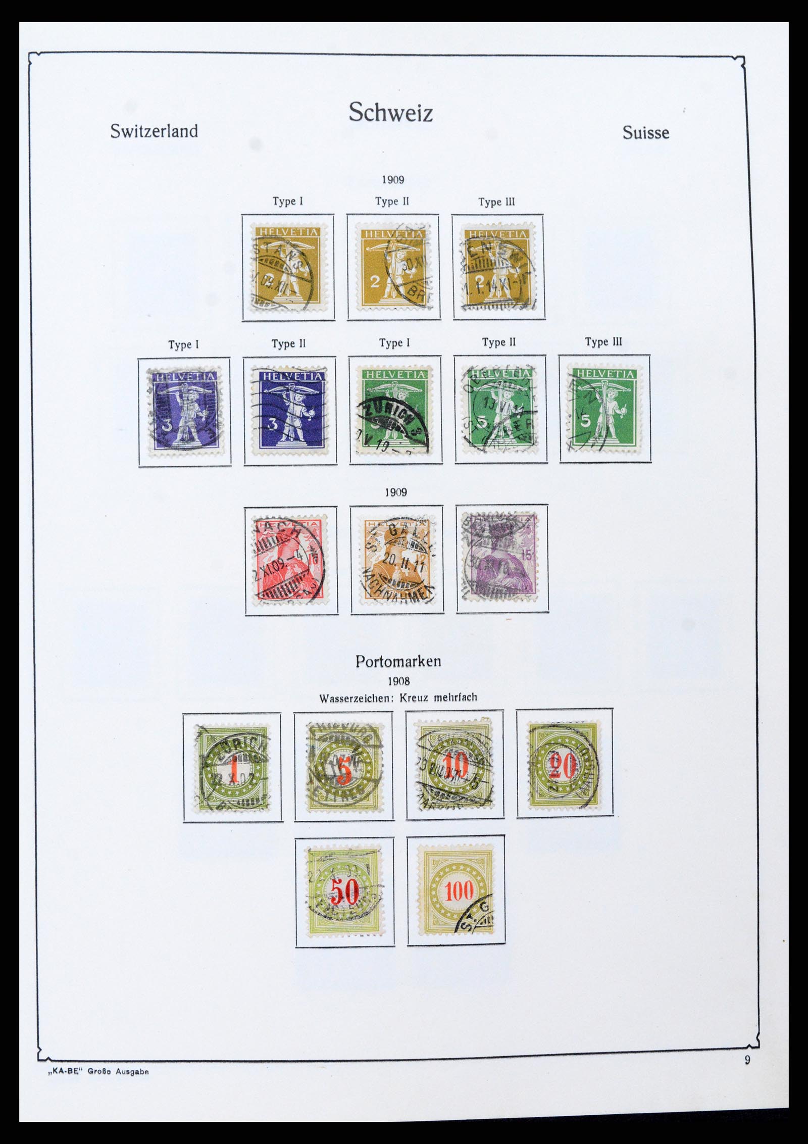 37588 008 - Stamp collection 37588 Switzerland 1854-1974.