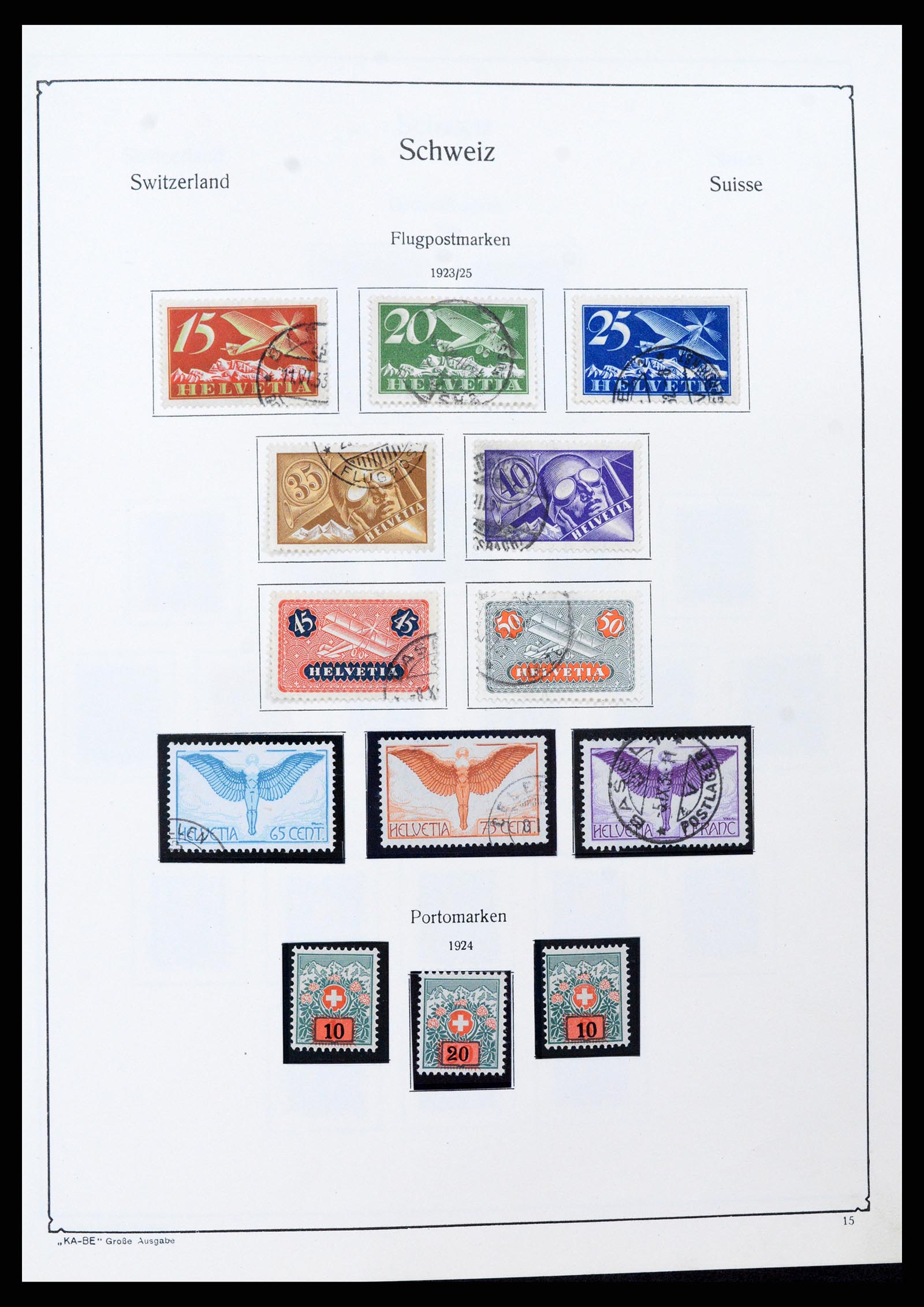37588 014 - Postzegelverzameling 37588 Zwitserland 1854-1974.