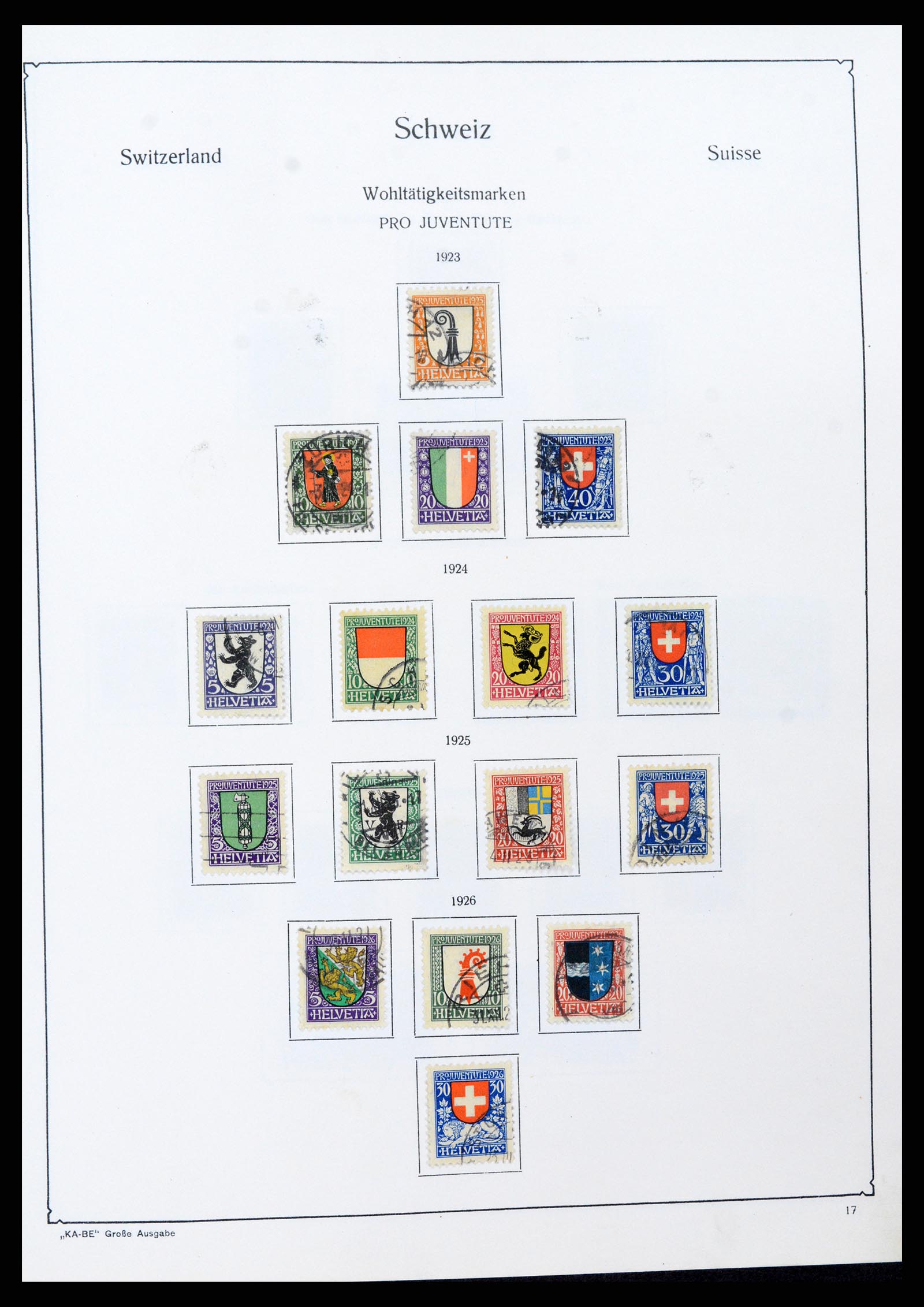 37588 016 - Postzegelverzameling 37588 Zwitserland 1854-1974.