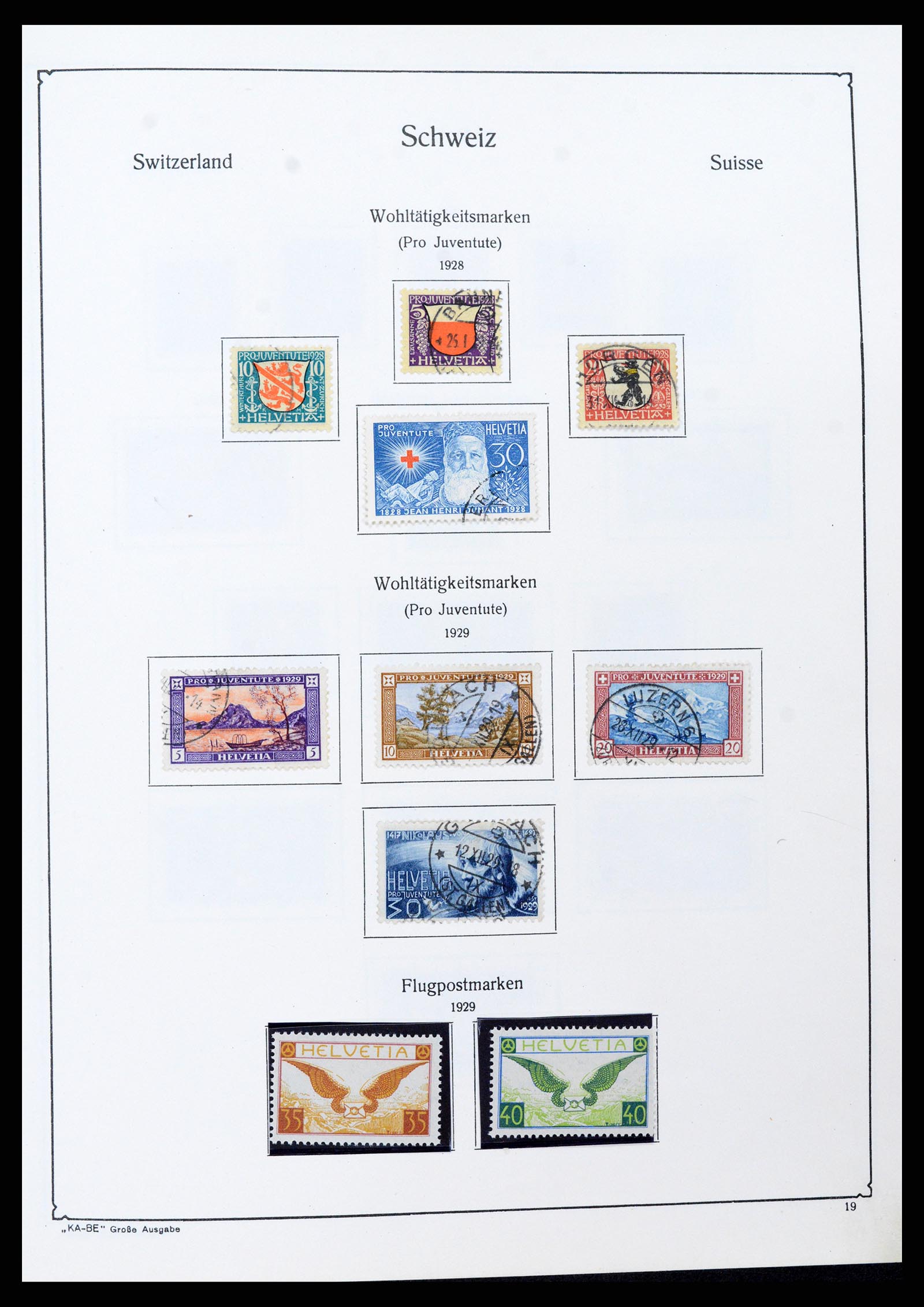 37588 018 - Postzegelverzameling 37588 Zwitserland 1854-1974.
