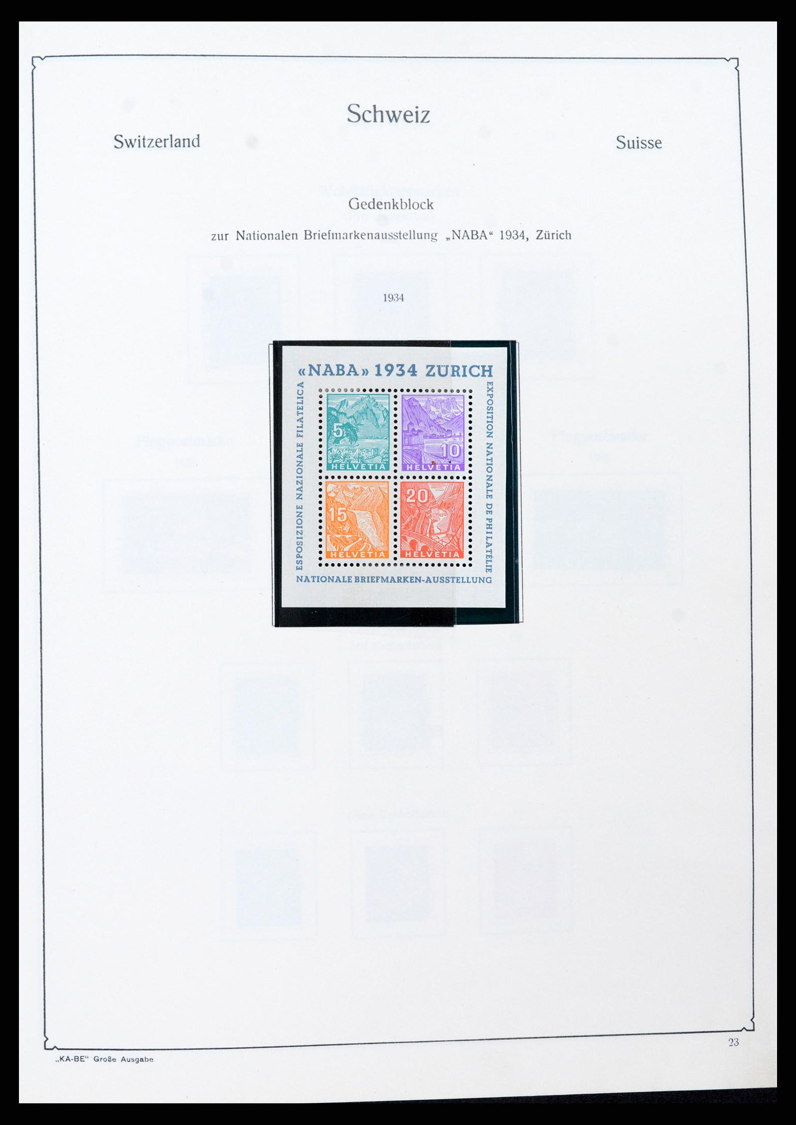 37588 022 - Stamp collection 37588 Switzerland 1854-1974.