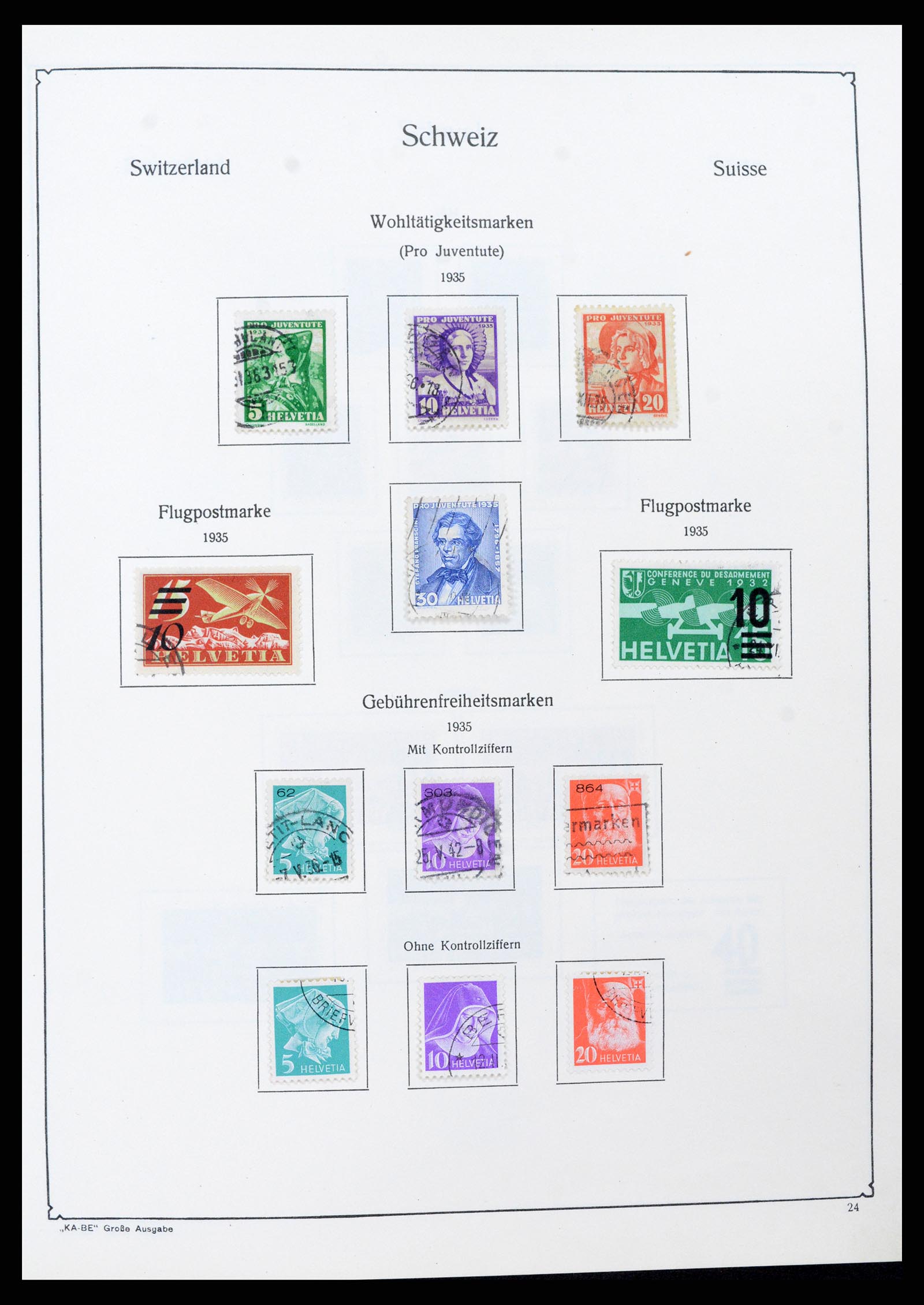 37588 023 - Stamp collection 37588 Switzerland 1854-1974.