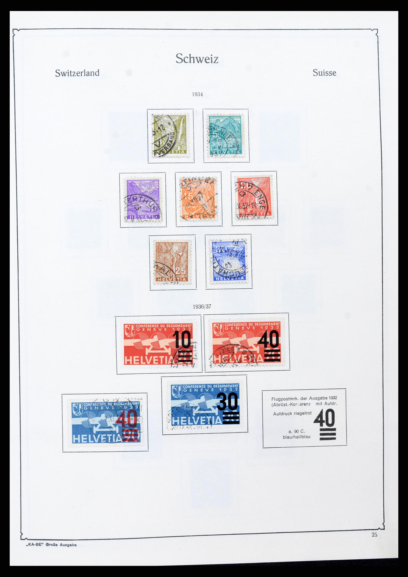 37588 024 - Stamp collection 37588 Switzerland 1854-1974.