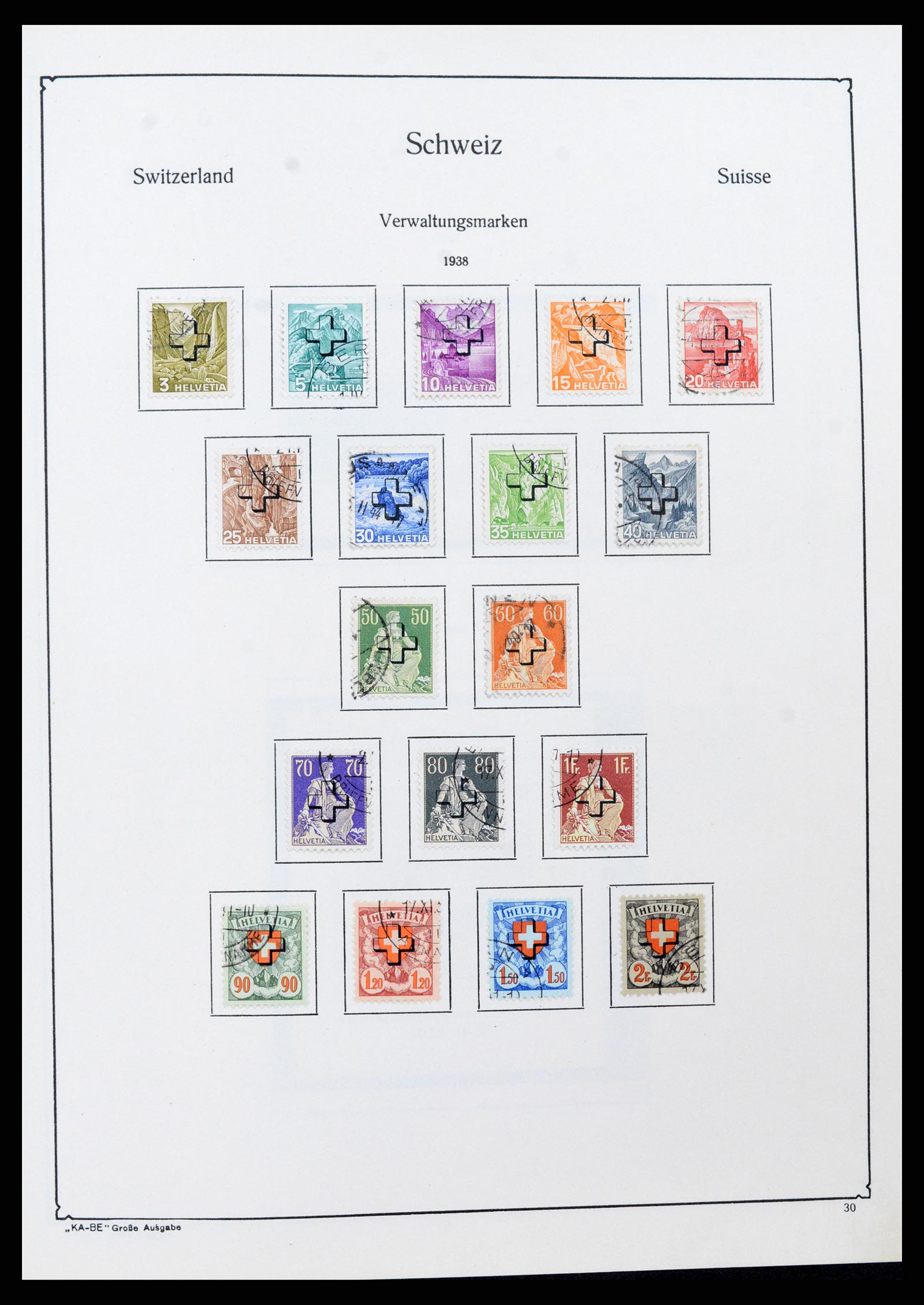 37588 029 - Stamp collection 37588 Switzerland 1854-1974.