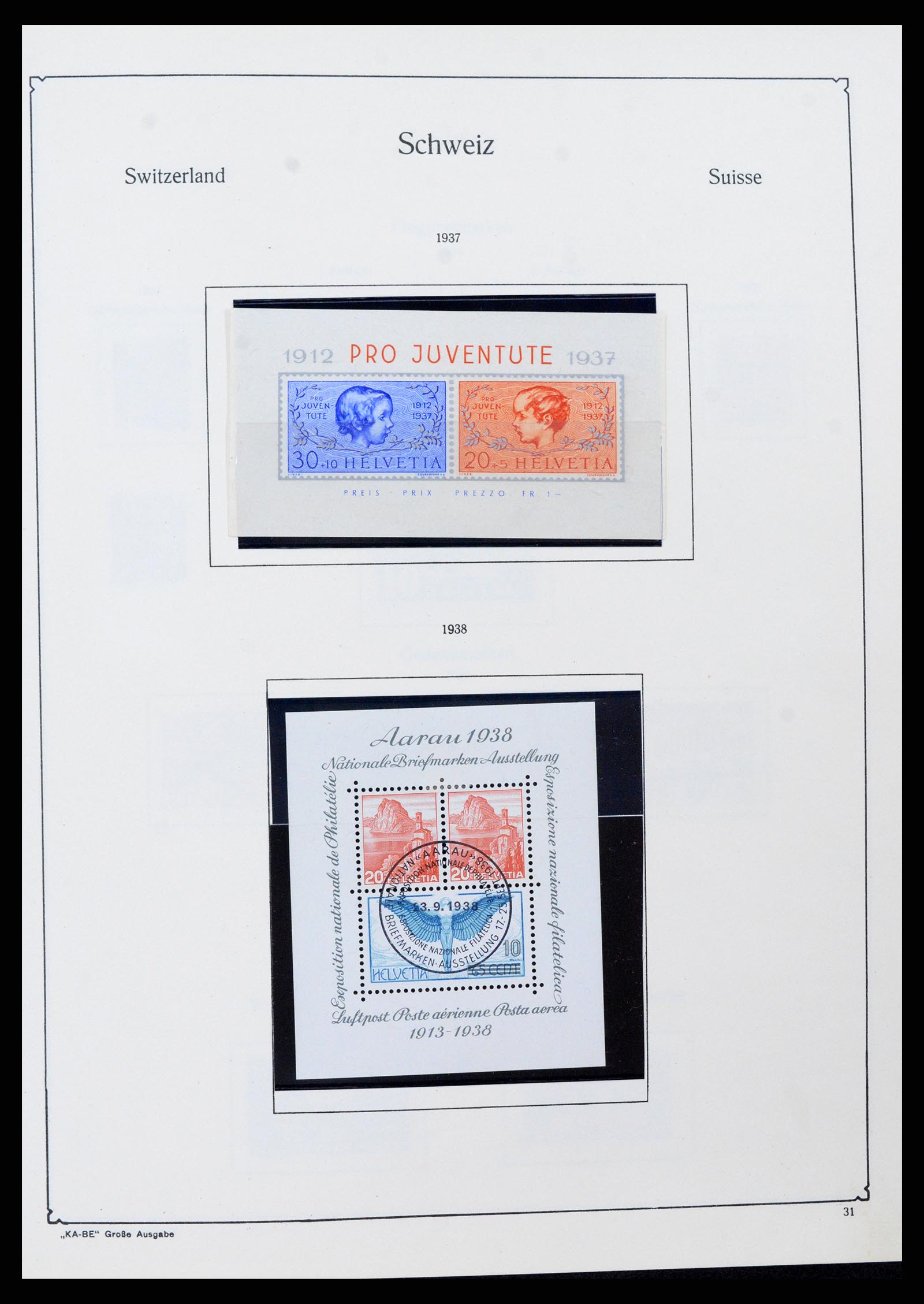 37588 030 - Stamp collection 37588 Switzerland 1854-1974.