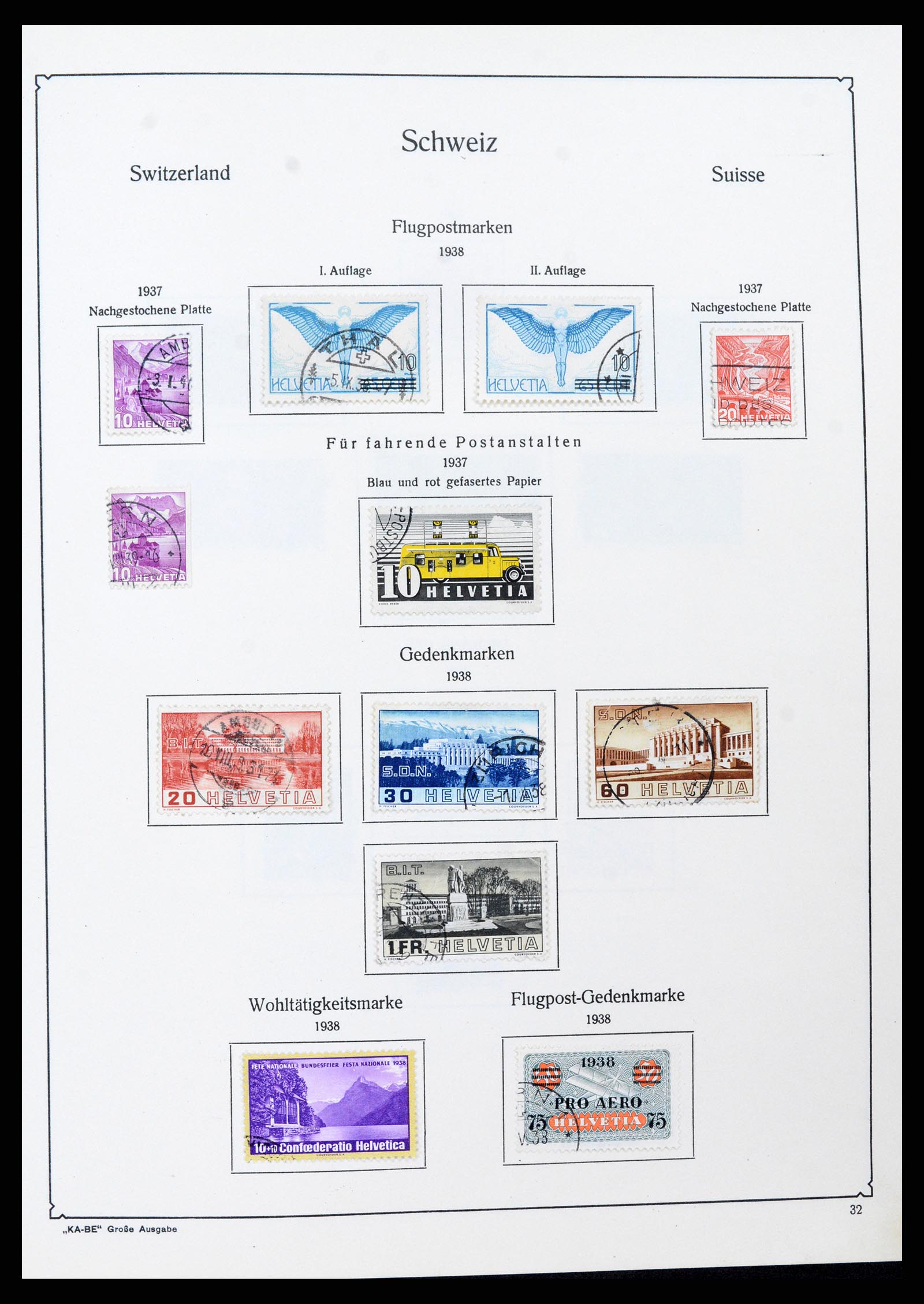 37588 031 - Stamp collection 37588 Switzerland 1854-1974.