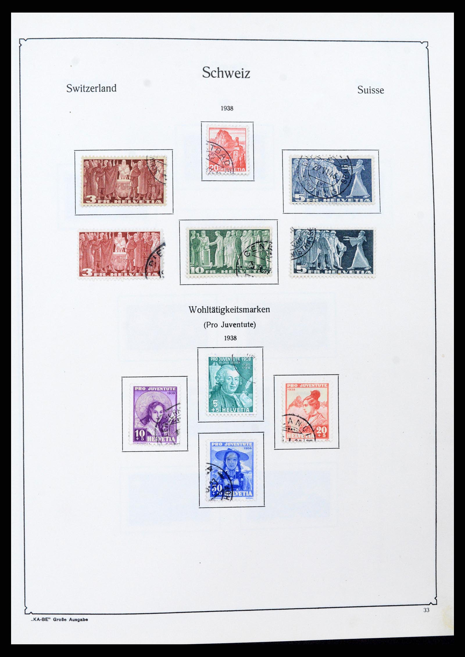 37588 032 - Stamp collection 37588 Switzerland 1854-1974.