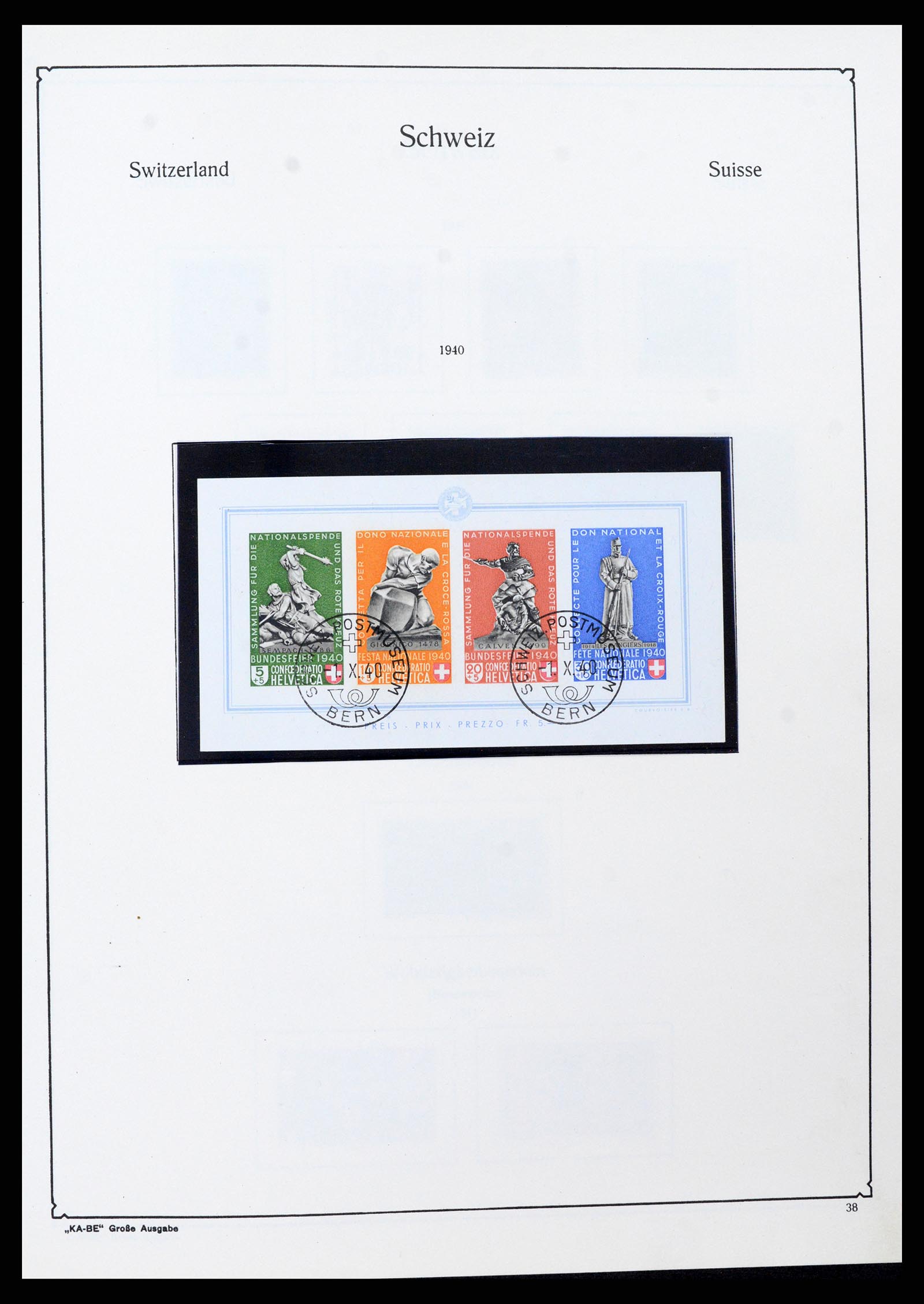 37588 037 - Stamp collection 37588 Switzerland 1854-1974.