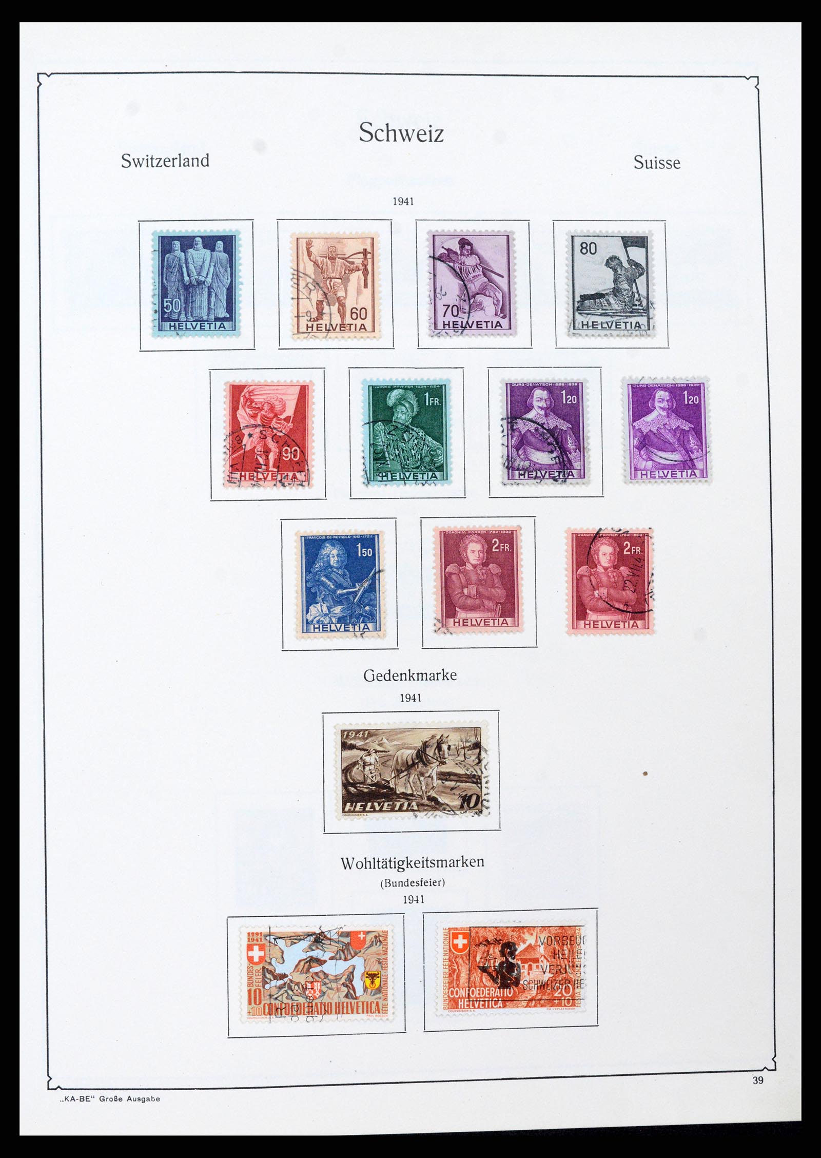 37588 038 - Stamp collection 37588 Switzerland 1854-1974.