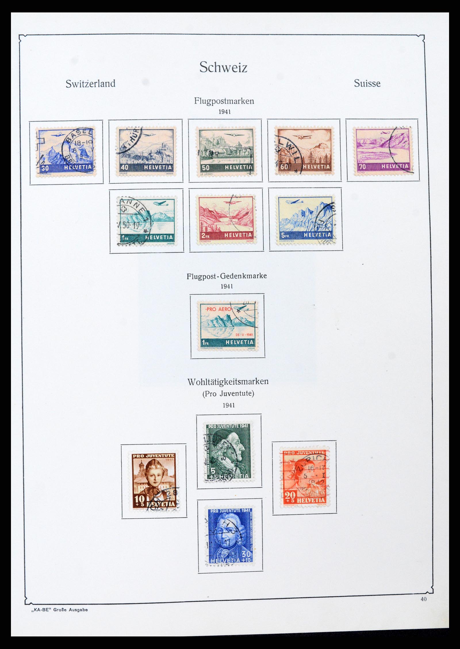 37588 039 - Stamp collection 37588 Switzerland 1854-1974.