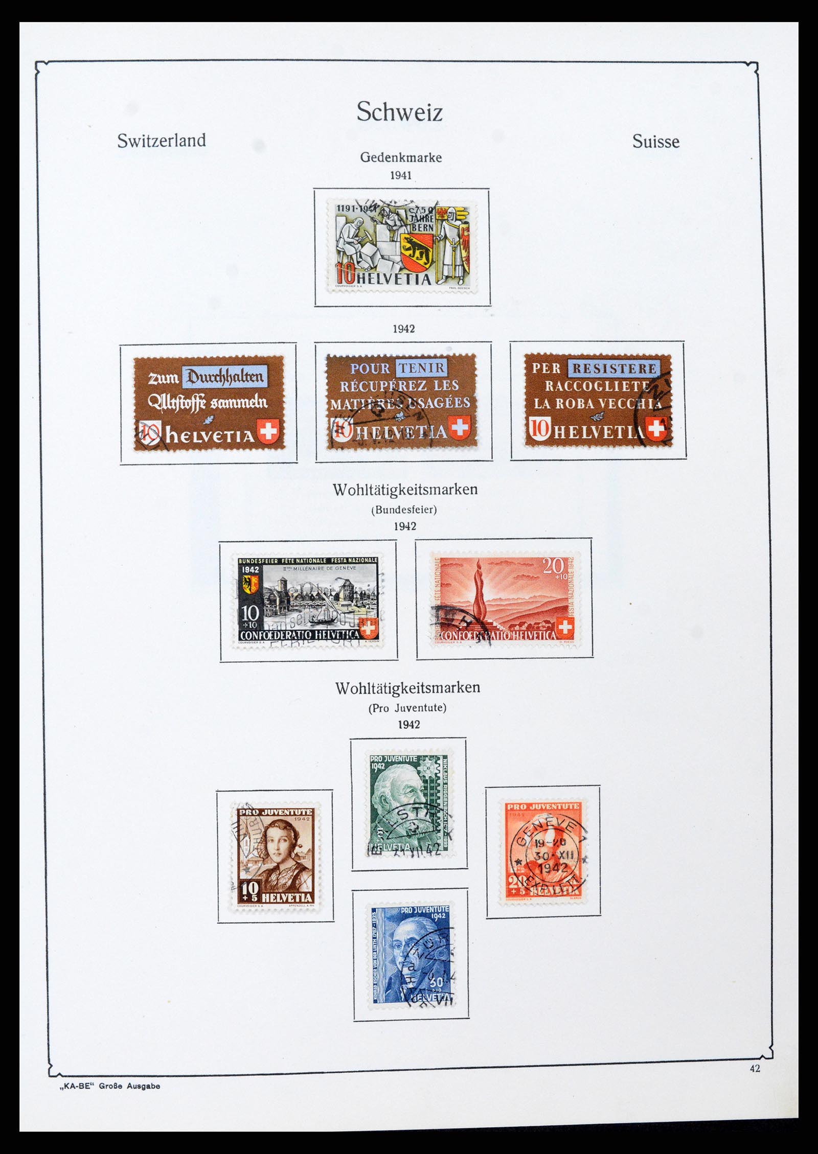 37588 040 - Stamp collection 37588 Switzerland 1854-1974.