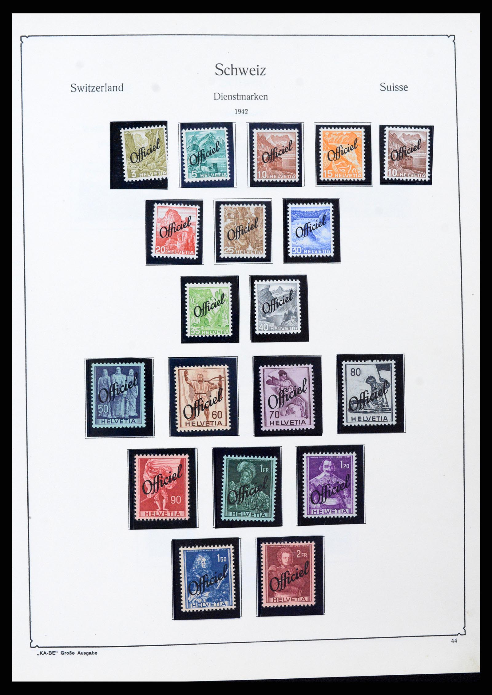 37588 042 - Stamp collection 37588 Switzerland 1854-1974.