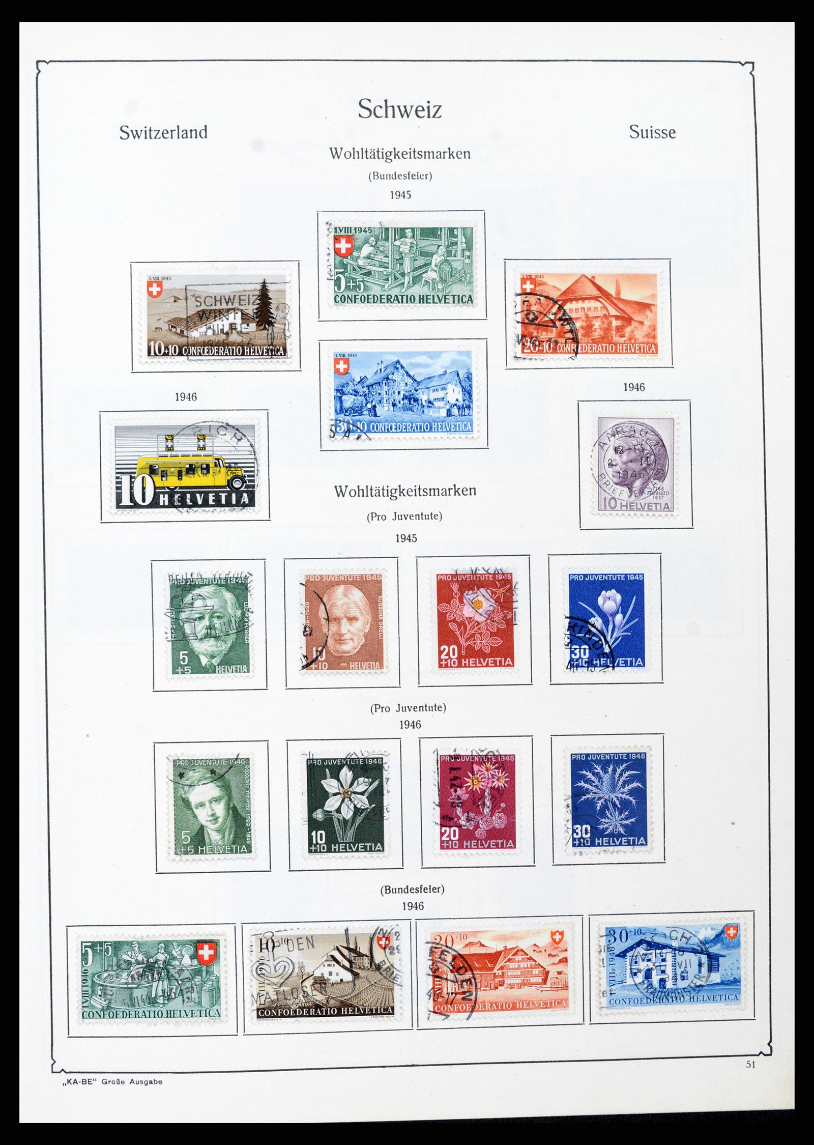 37588 049 - Stamp collection 37588 Switzerland 1854-1974.