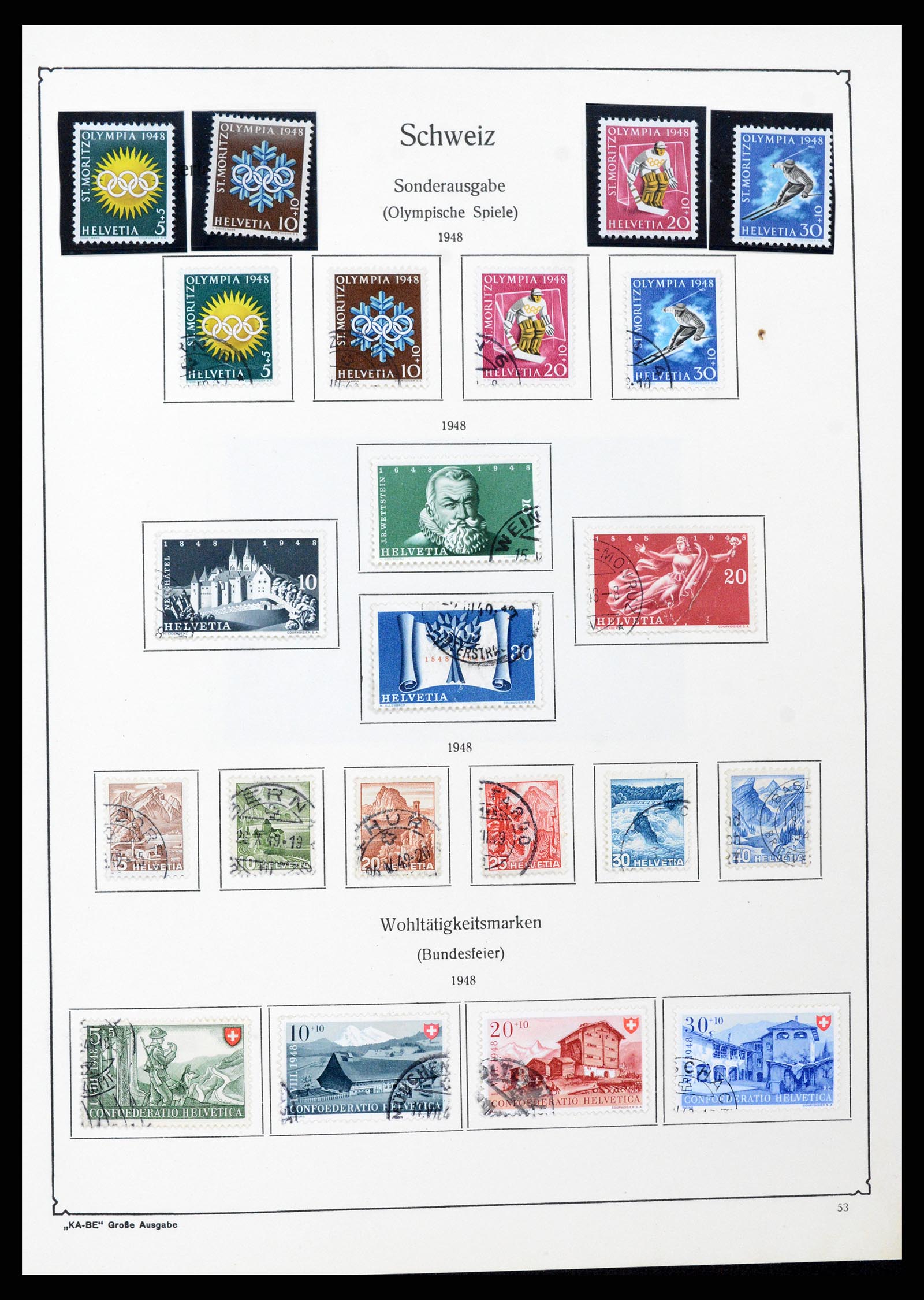 37588 051 - Stamp collection 37588 Switzerland 1854-1974.