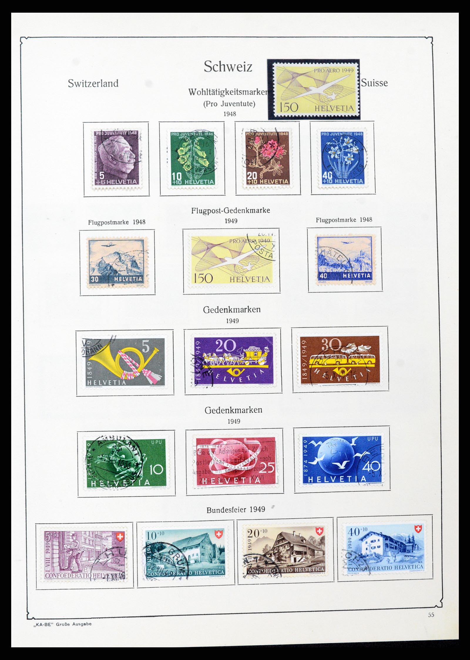 37588 052 - Stamp collection 37588 Switzerland 1854-1974.