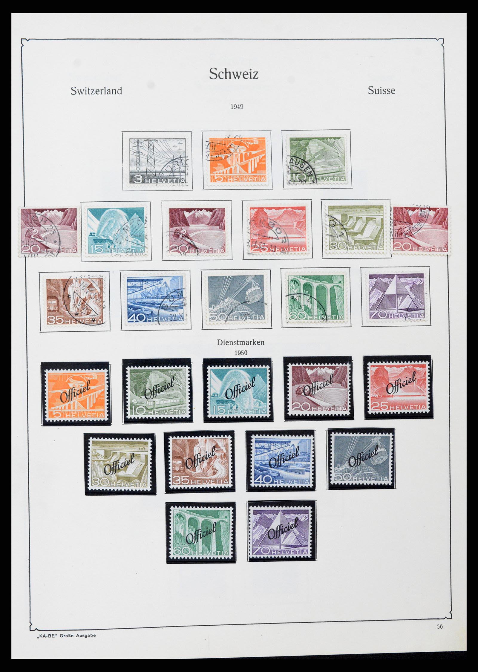 37588 053 - Stamp collection 37588 Switzerland 1854-1974.