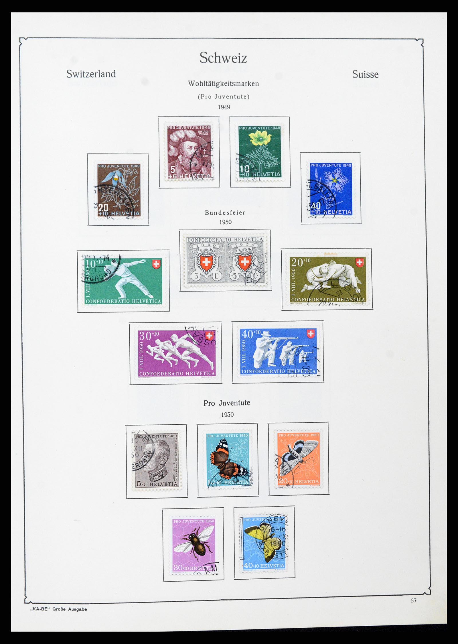 37588 054 - Stamp collection 37588 Switzerland 1854-1974.