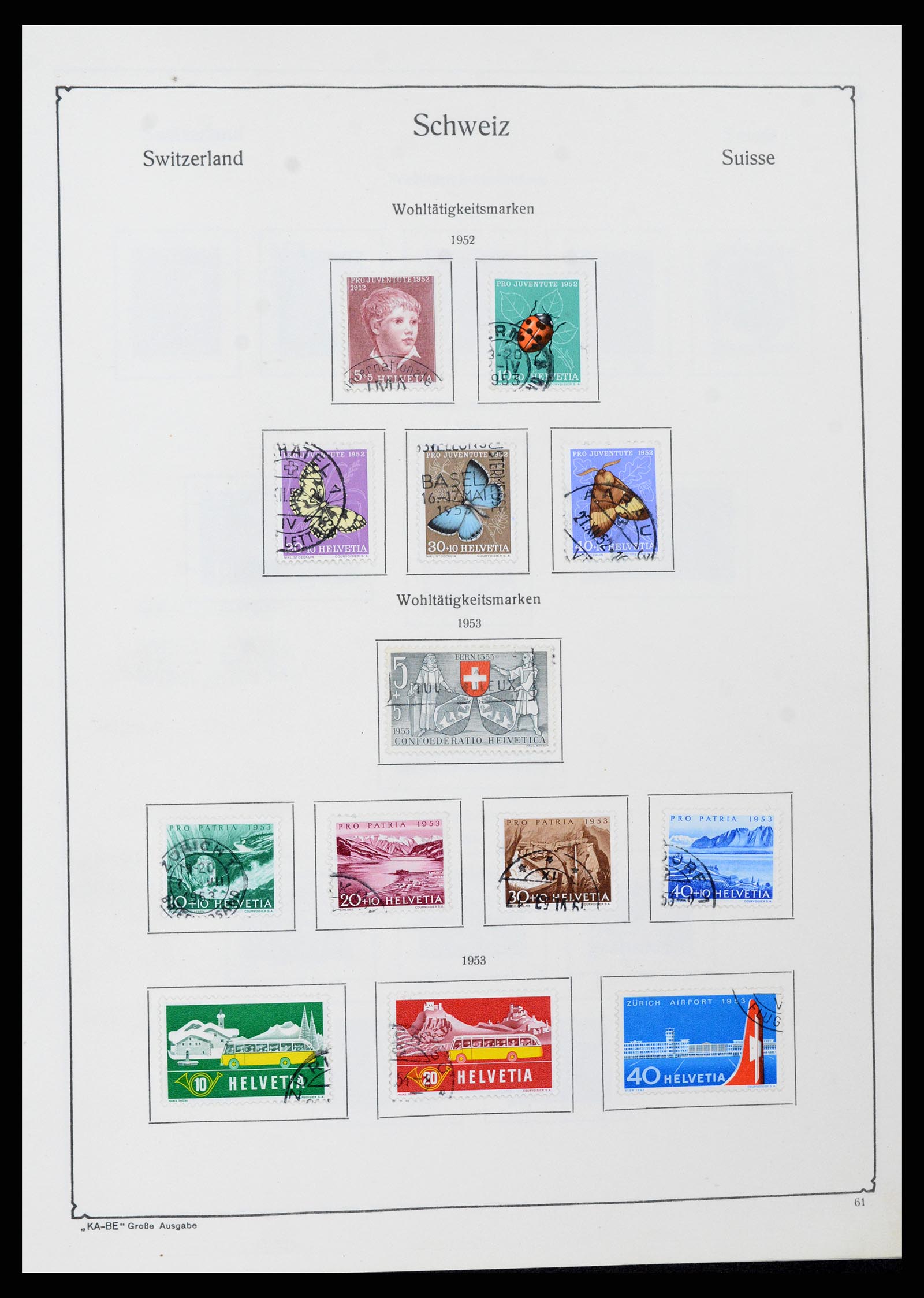 37588 057 - Stamp collection 37588 Switzerland 1854-1974.