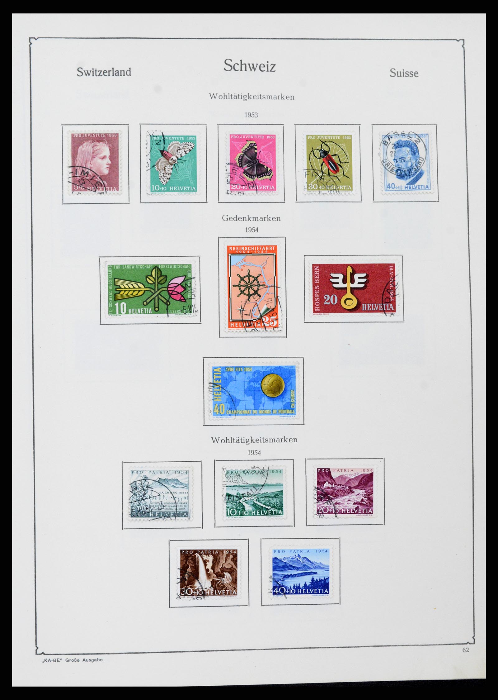 37588 058 - Stamp collection 37588 Switzerland 1854-1974.