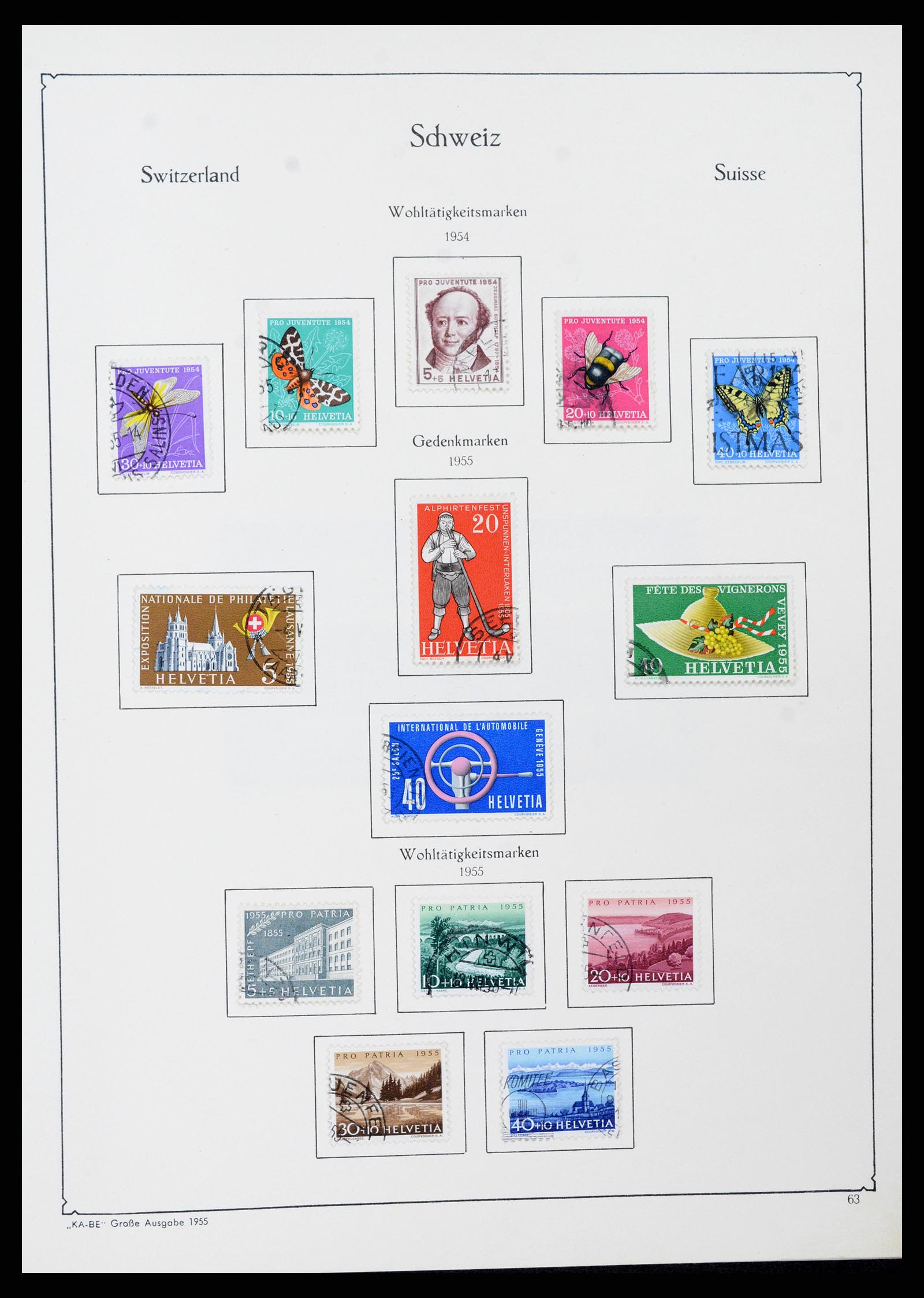 37588 059 - Stamp collection 37588 Switzerland 1854-1974.