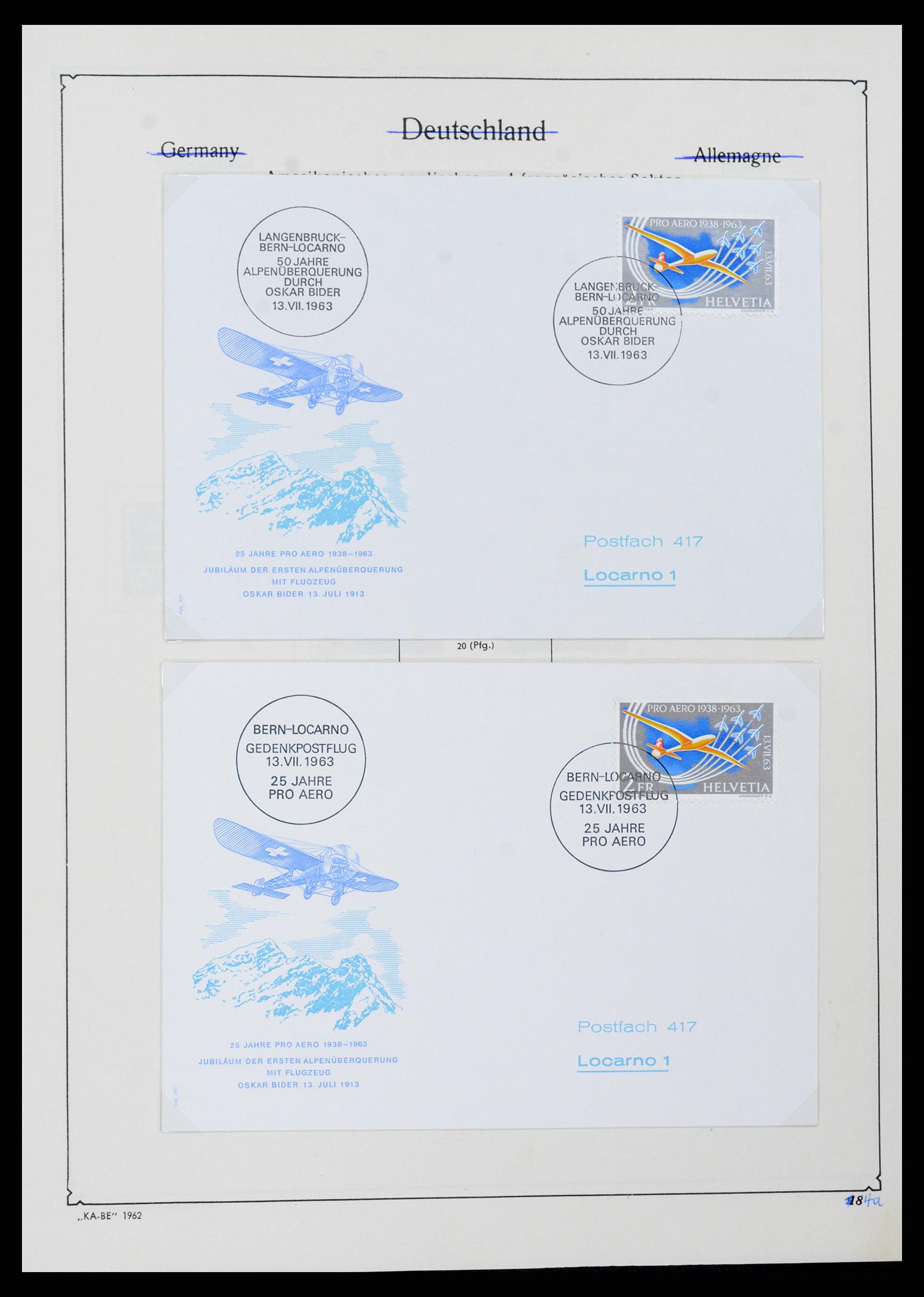 37588 081 - Postzegelverzameling 37588 Zwitserland 1854-1974.