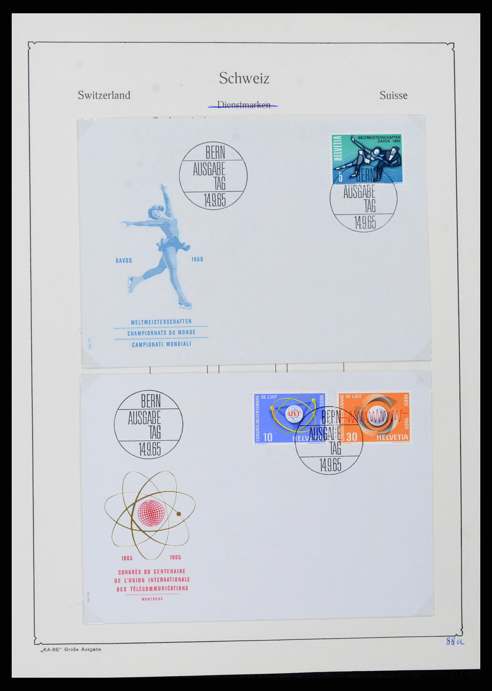 37588 088 - Postzegelverzameling 37588 Zwitserland 1854-1974.