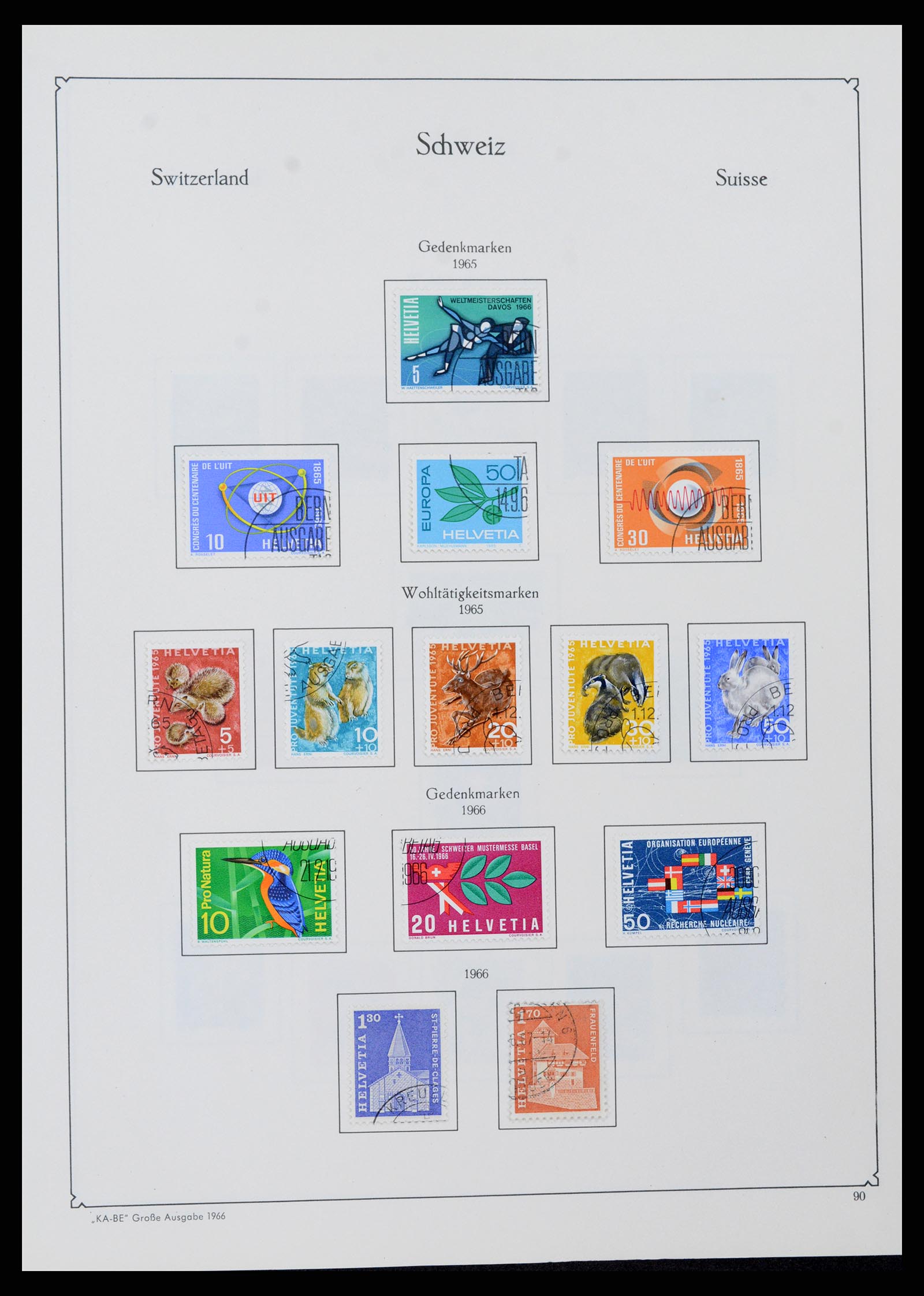 37588 089 - Postzegelverzameling 37588 Zwitserland 1854-1974.