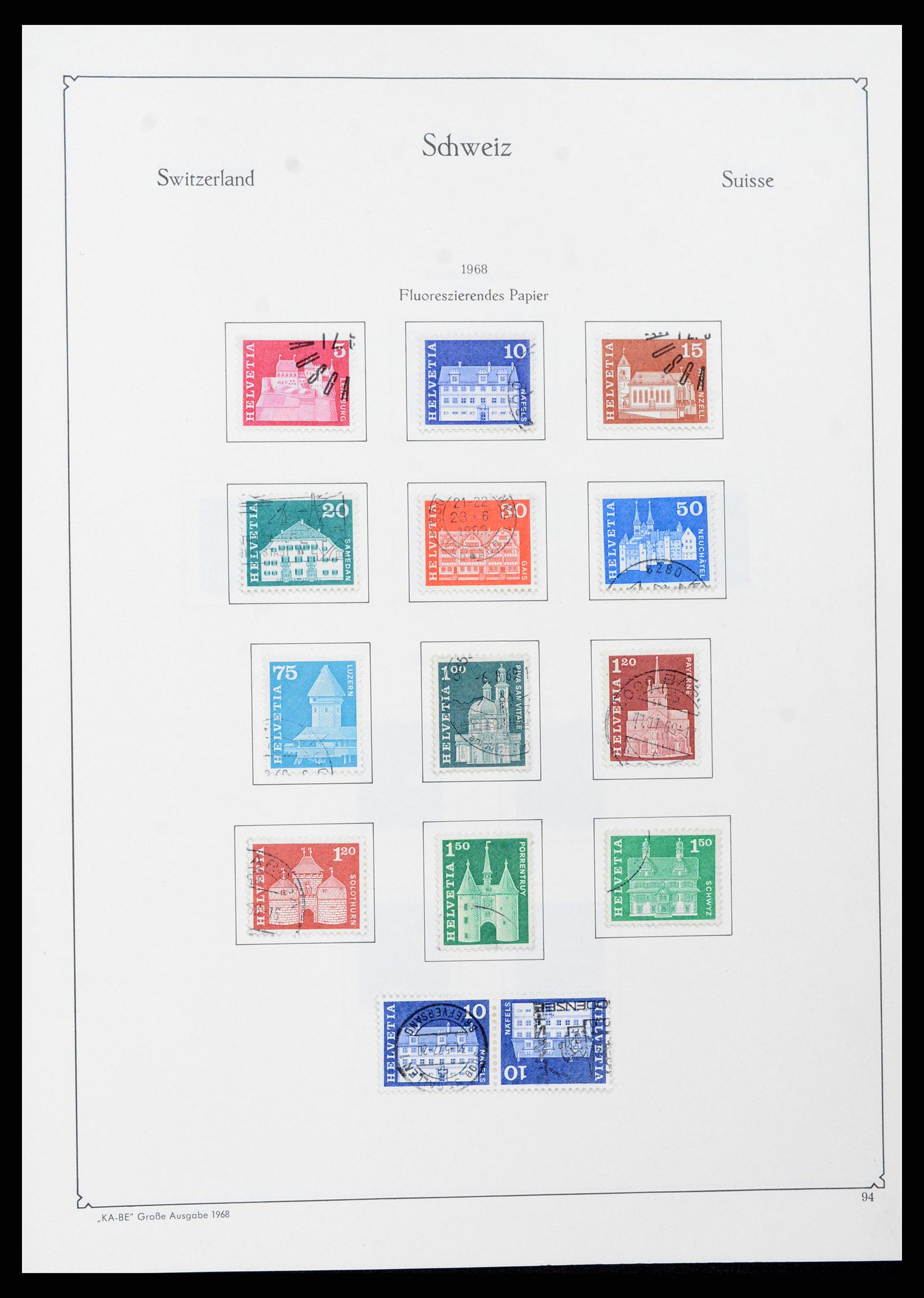 37588 094 - Postzegelverzameling 37588 Zwitserland 1854-1974.