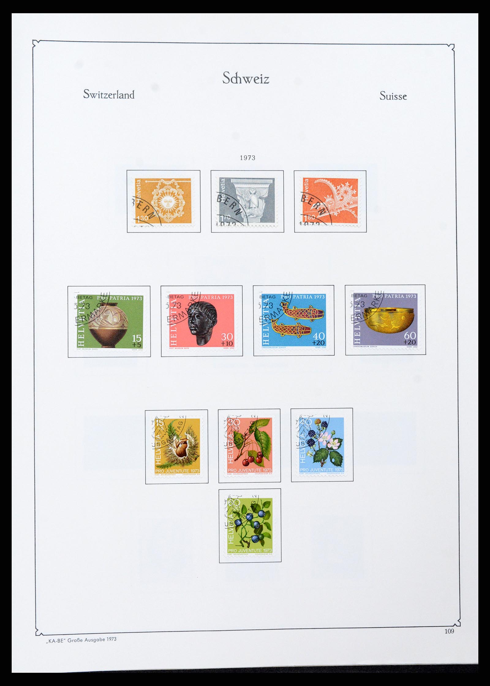37588 111 - Postzegelverzameling 37588 Zwitserland 1854-1974.